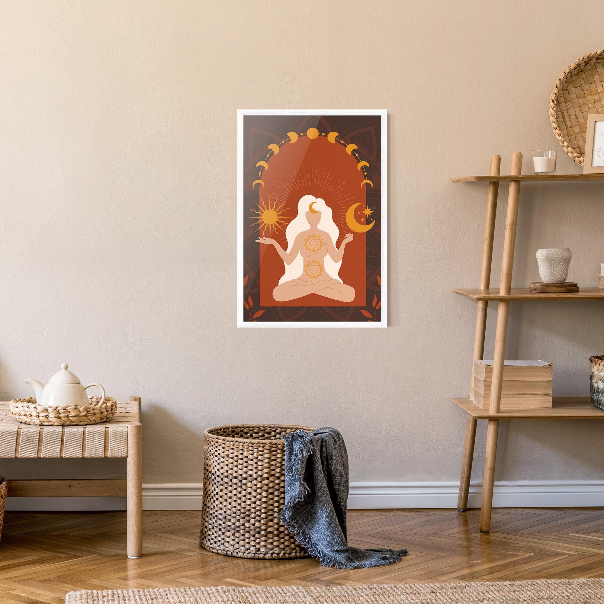 Poster Înrămat Sun Moon Meditation mockup 9