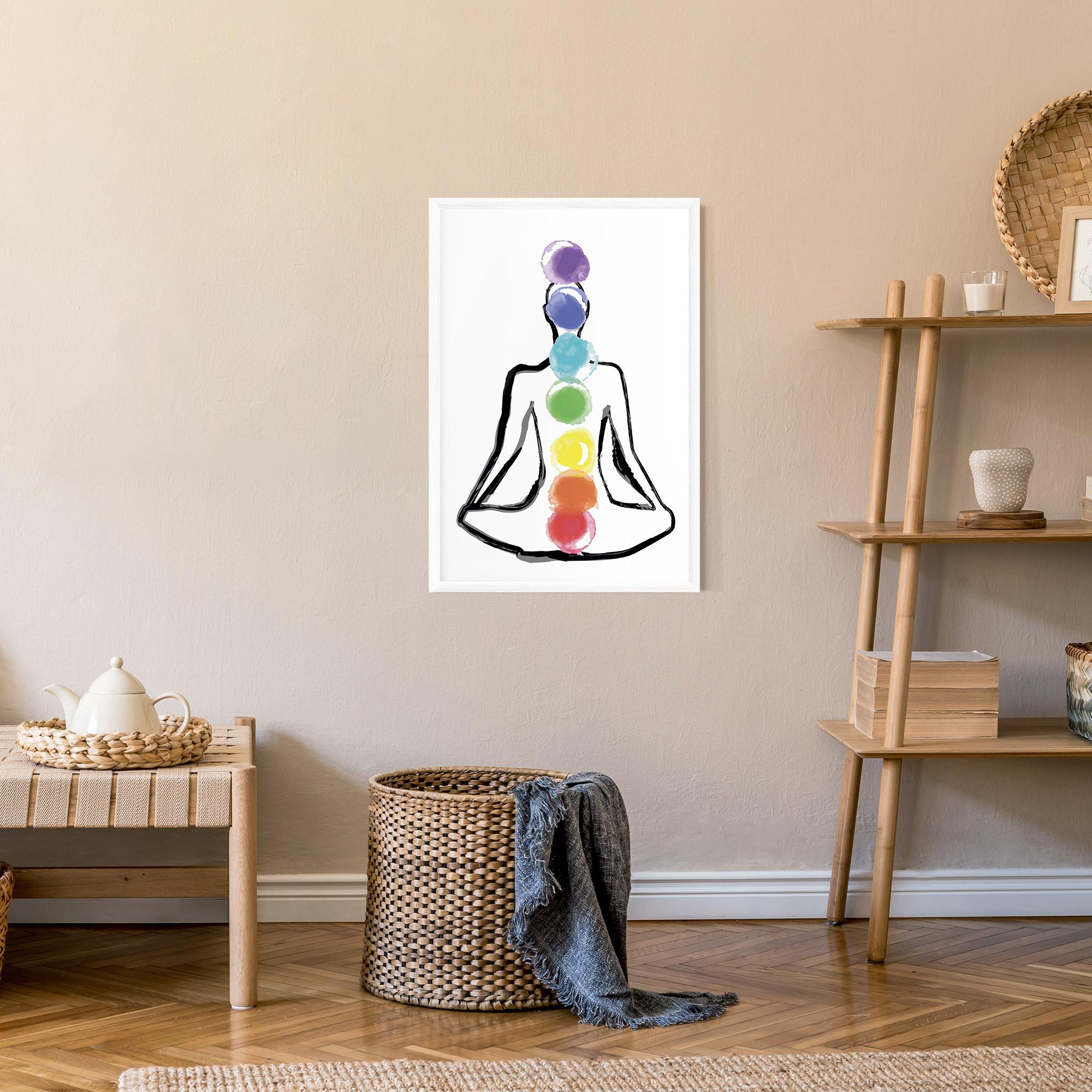 Poster Înrămat Yoga Color mockup 9