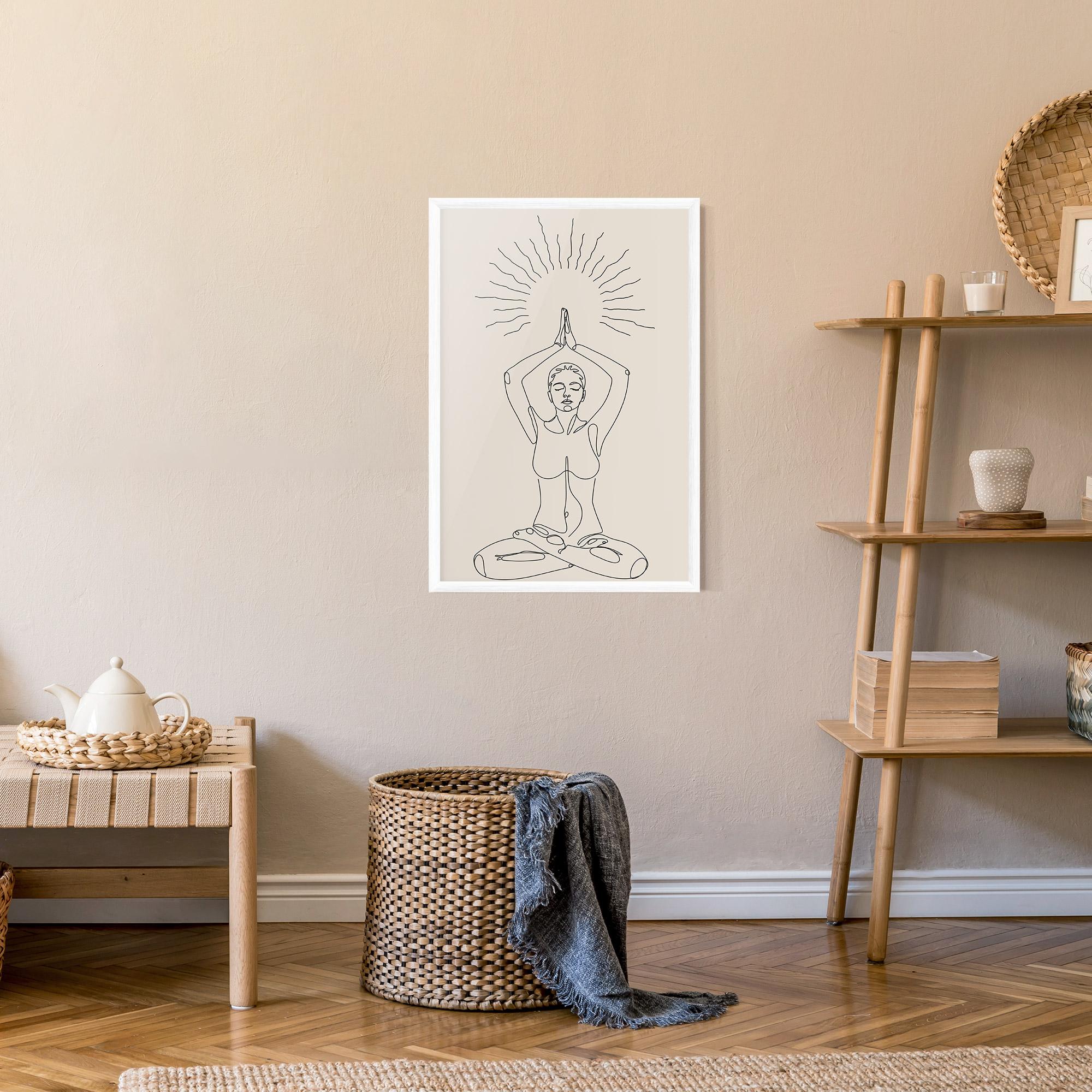 Poster Înrămat Yoga Sun mockup 9