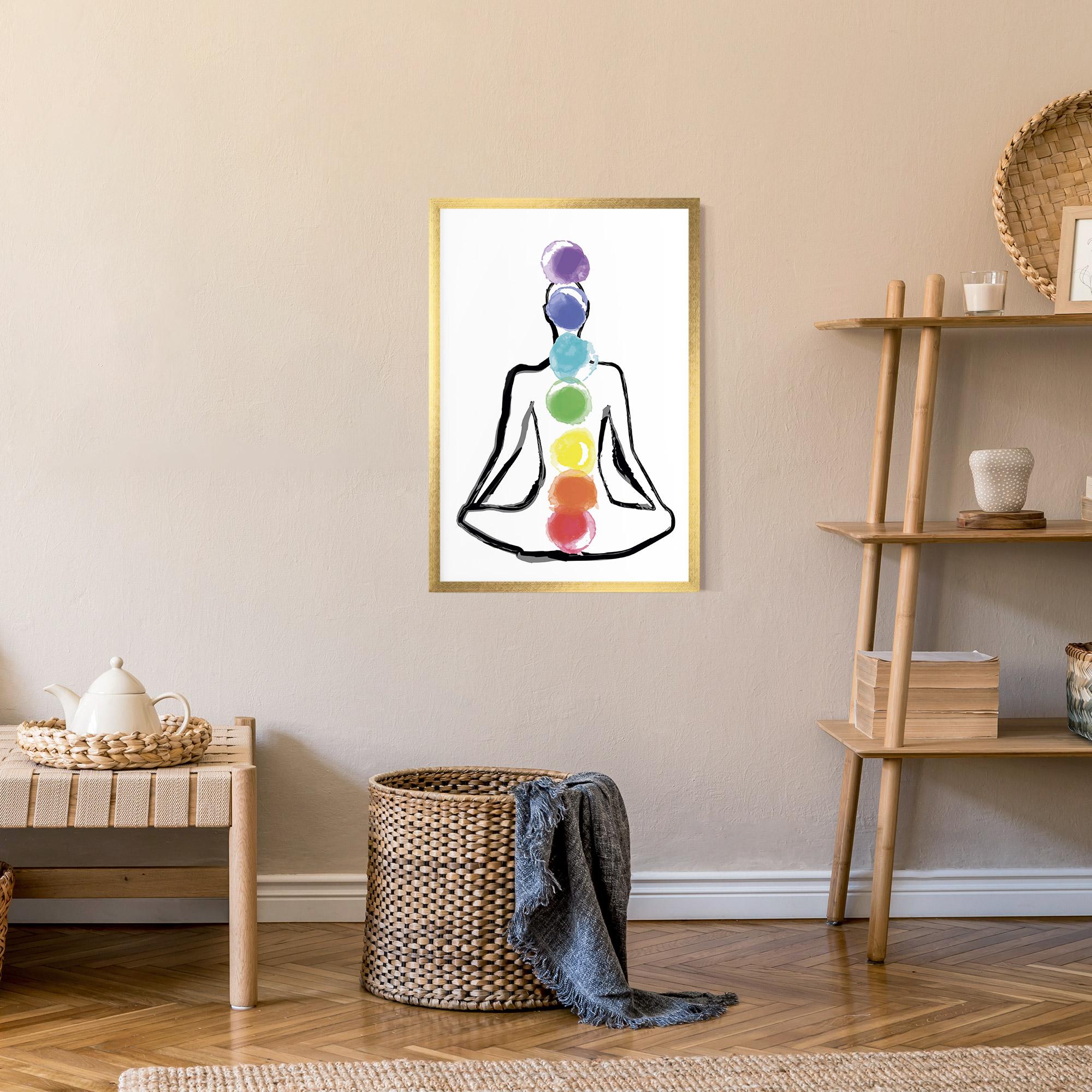 Poster Înrămat Yoga Color mockup 9
