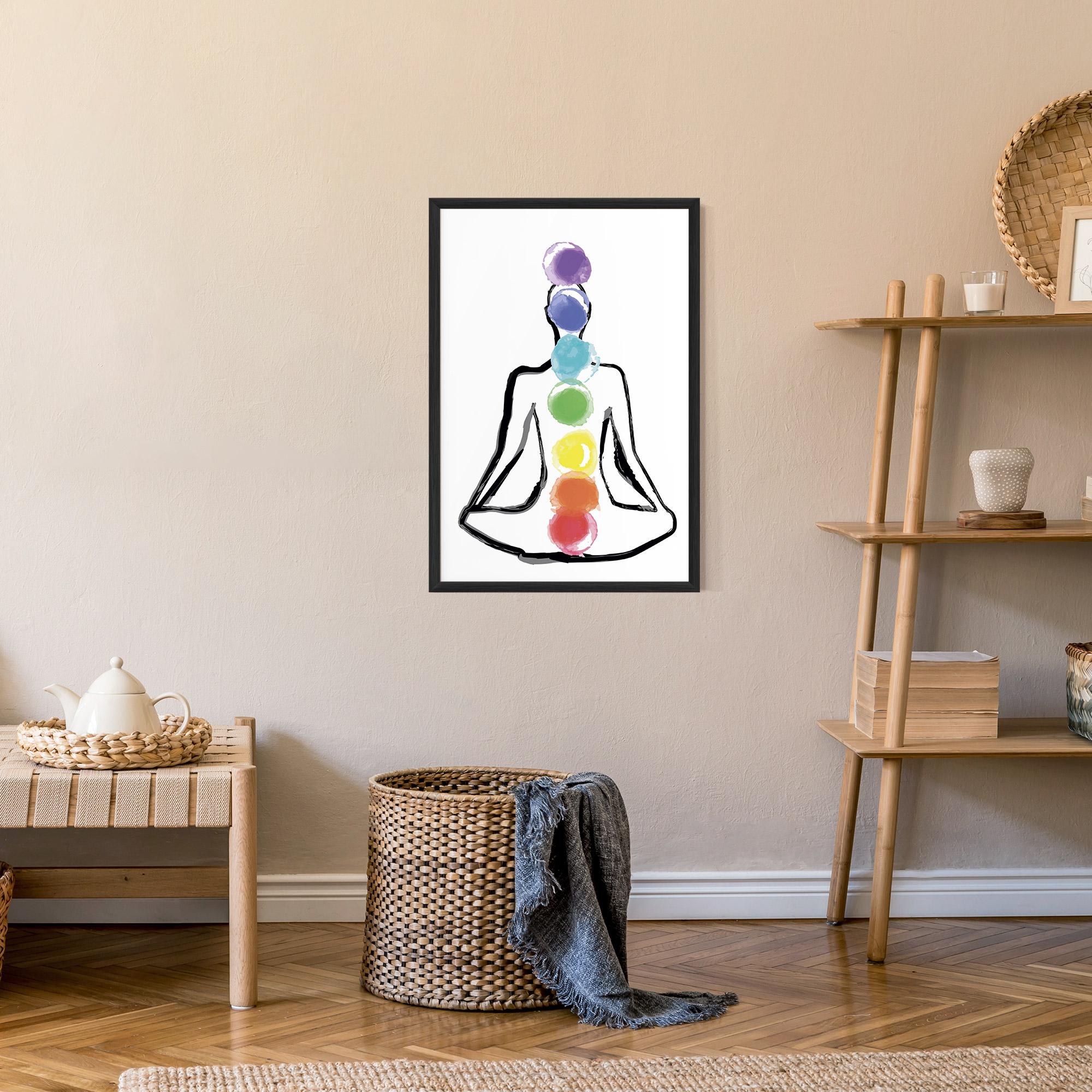 Poster Înrămat Yoga Color mockup 9
