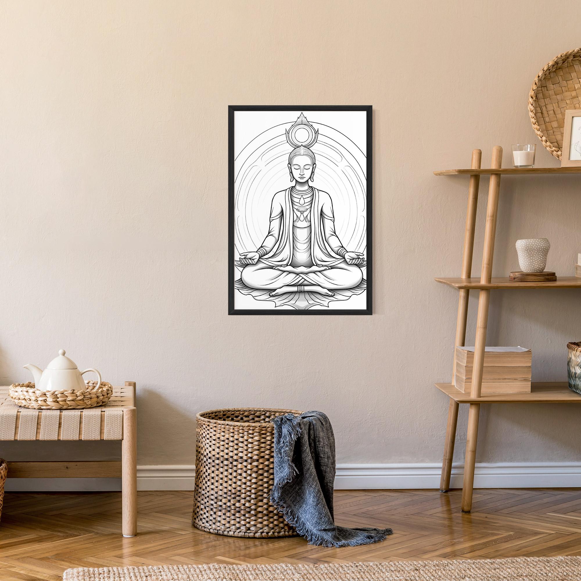 Poster Înrămat Yoga Peace mockup 9