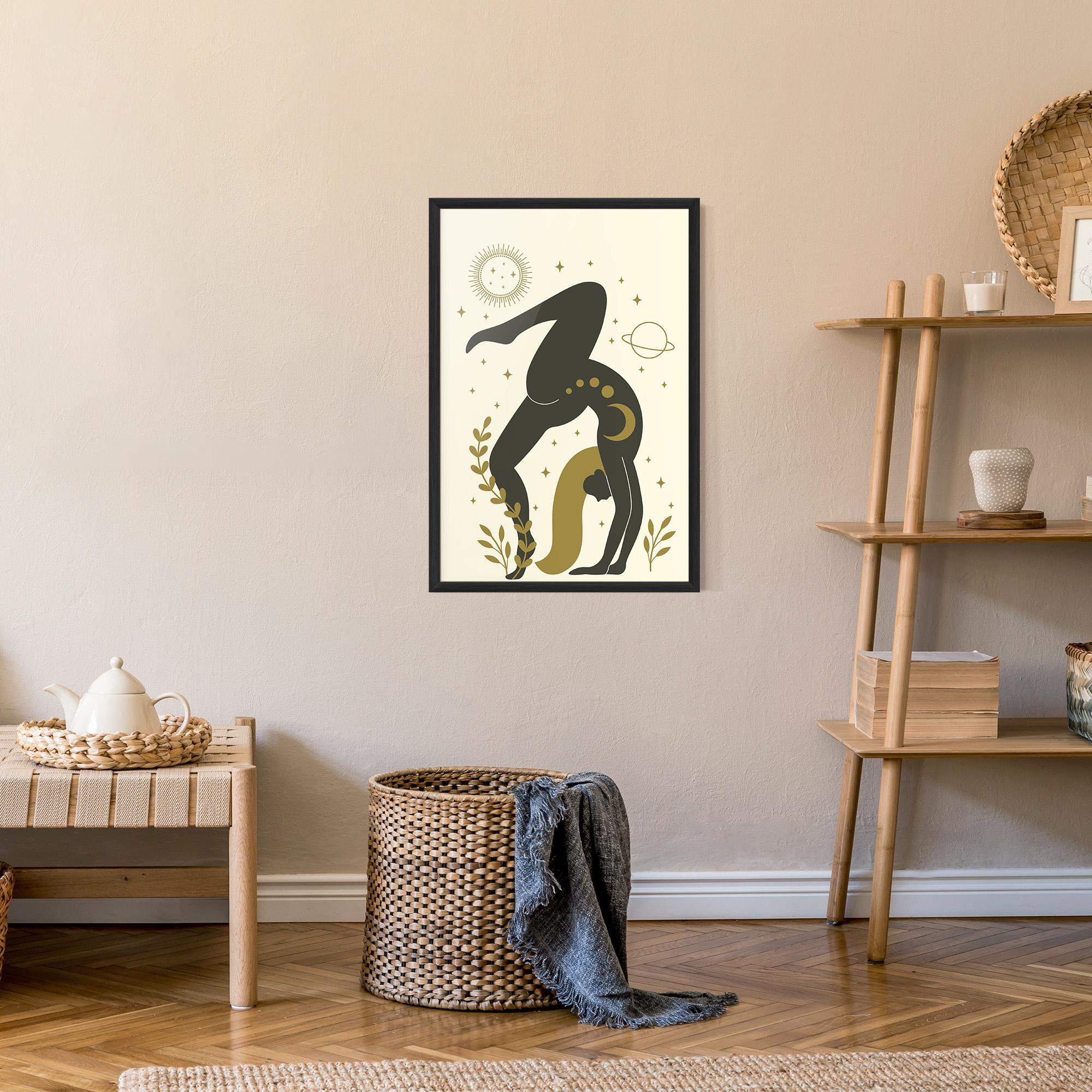 Poster Înrămat Yoga Sun Pose mockup 9