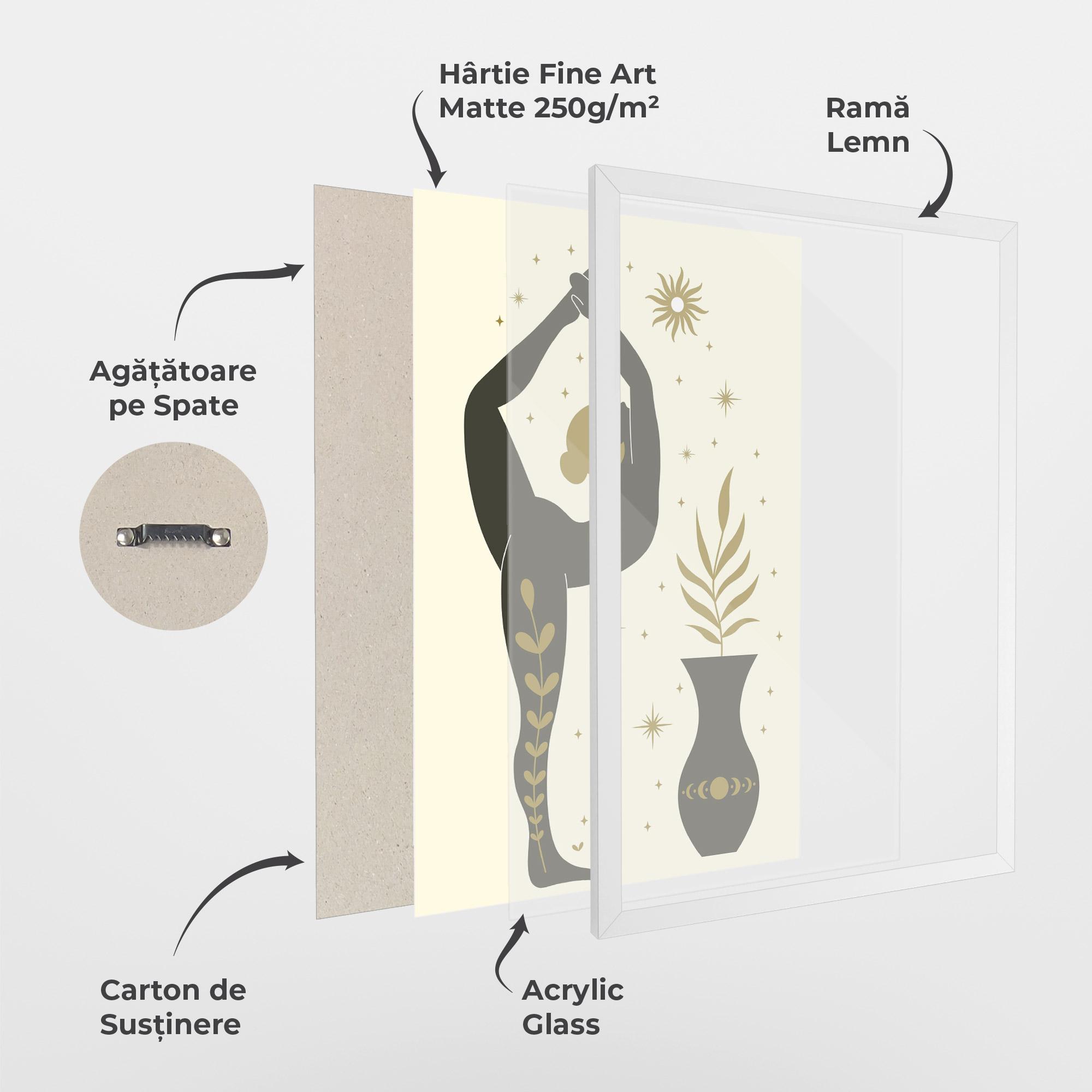 Poster Înrămat Trivikramasana mockup 1