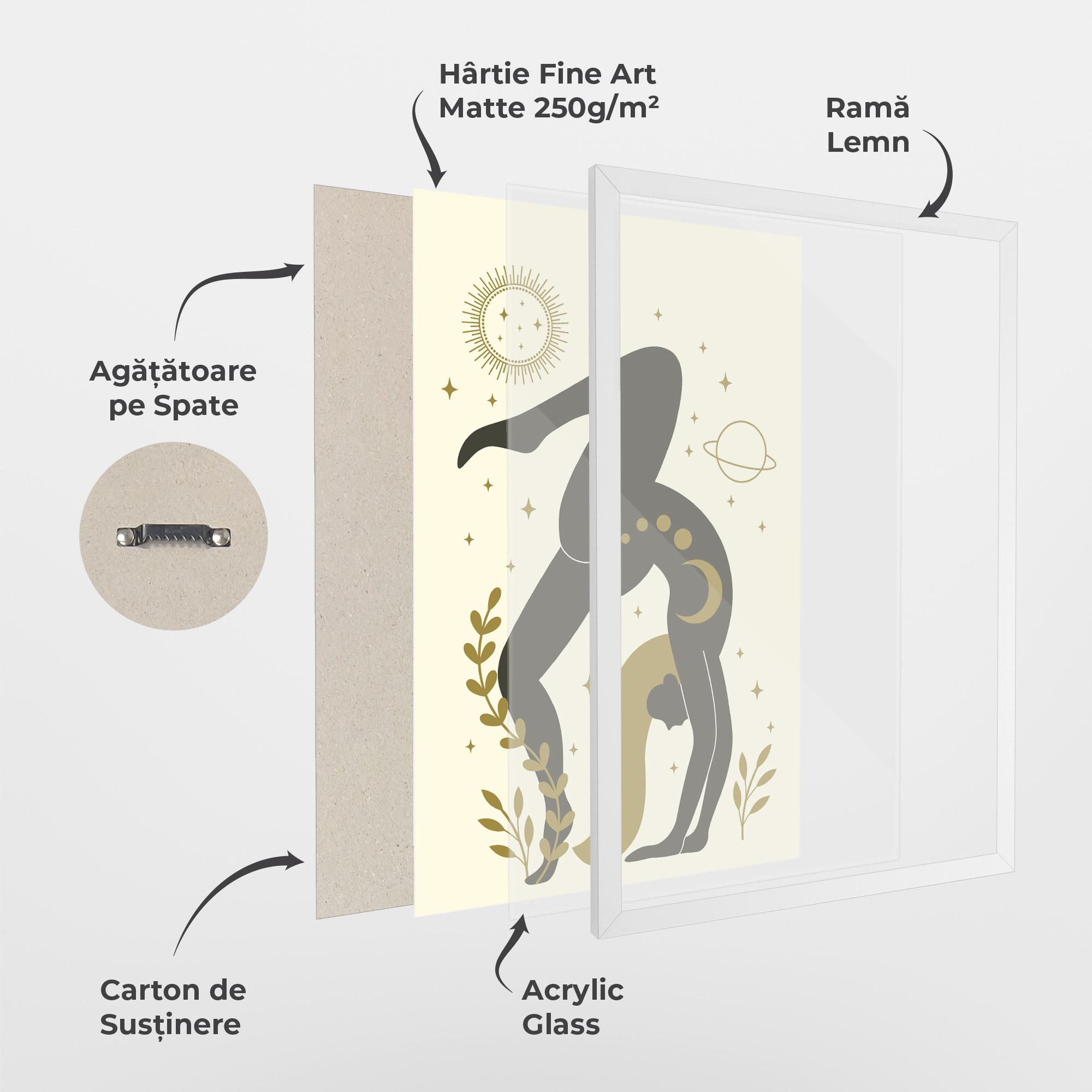 Poster Înrămat Yoga Sun Pose mockup 1