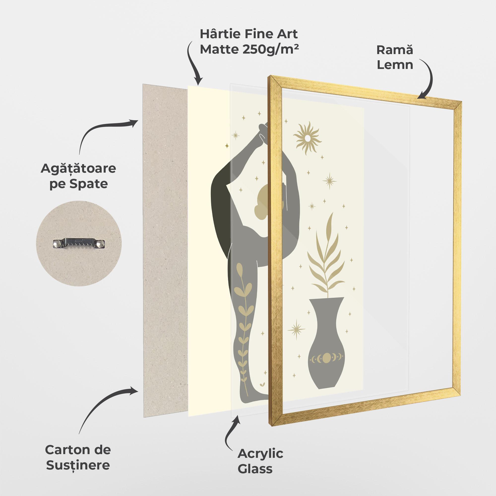 Poster Înrămat Trivikramasana mockup 1