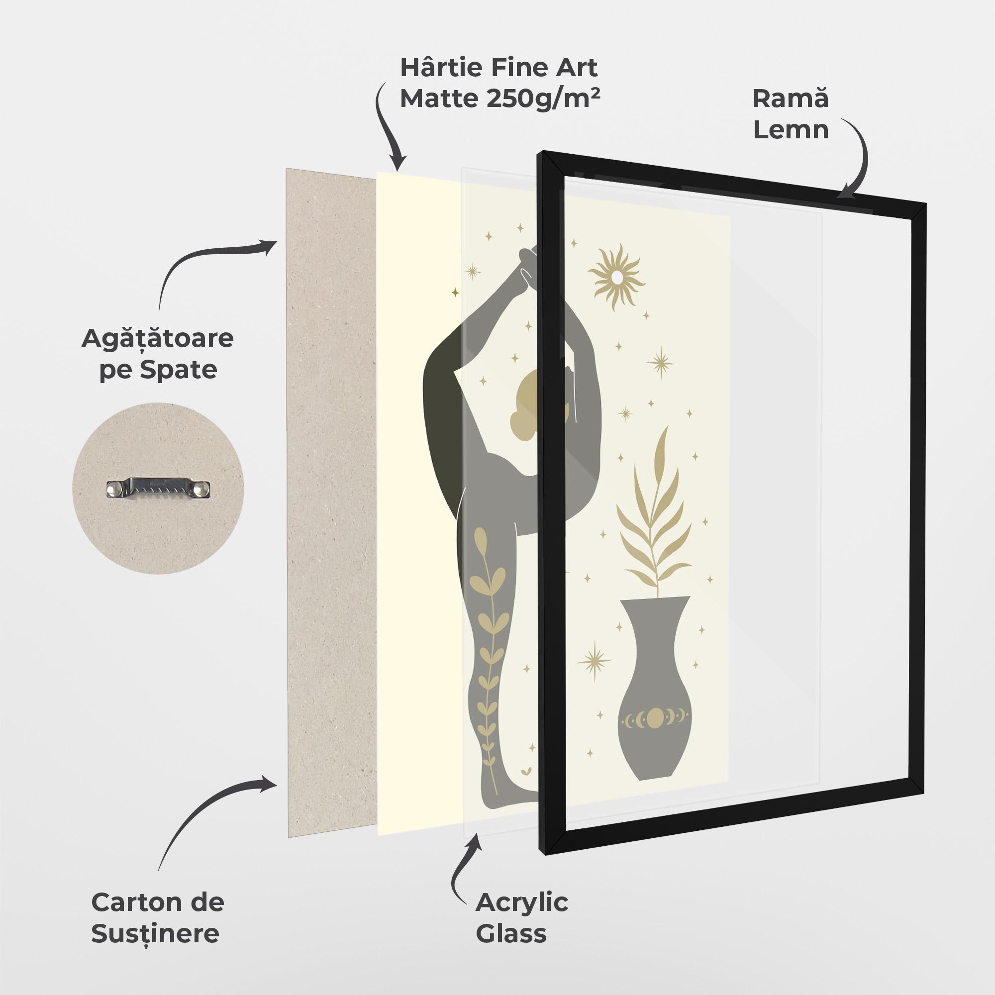 Poster Înrămat Trivikramasana mockup 1