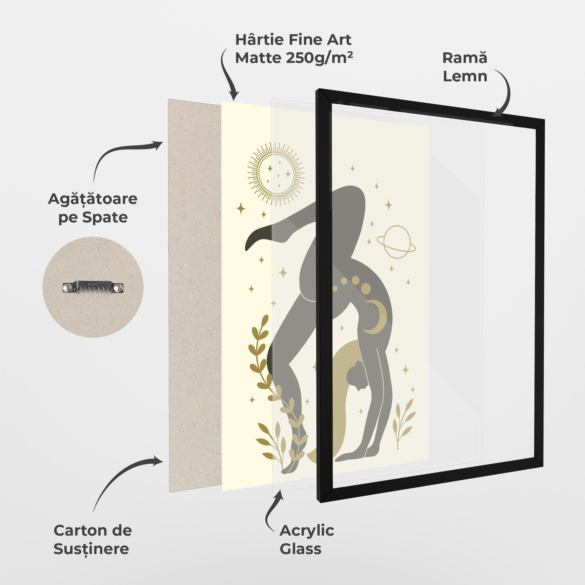 Poster Înrămat Yoga Sun Pose mockup 1