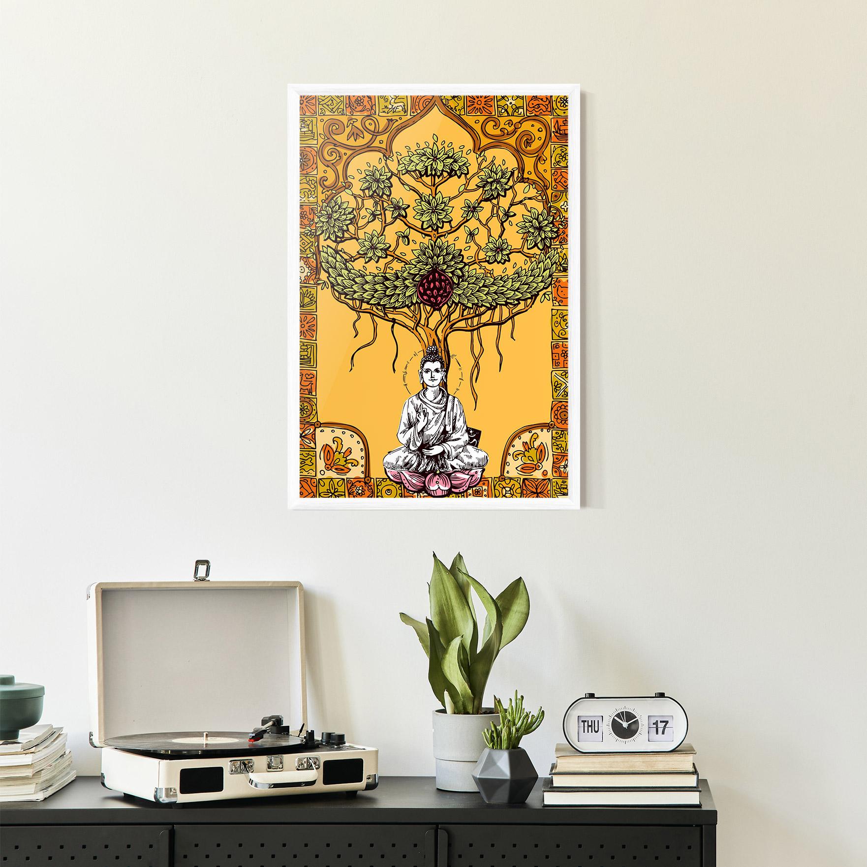 Poster Înrămat Meditation Three mockup 2