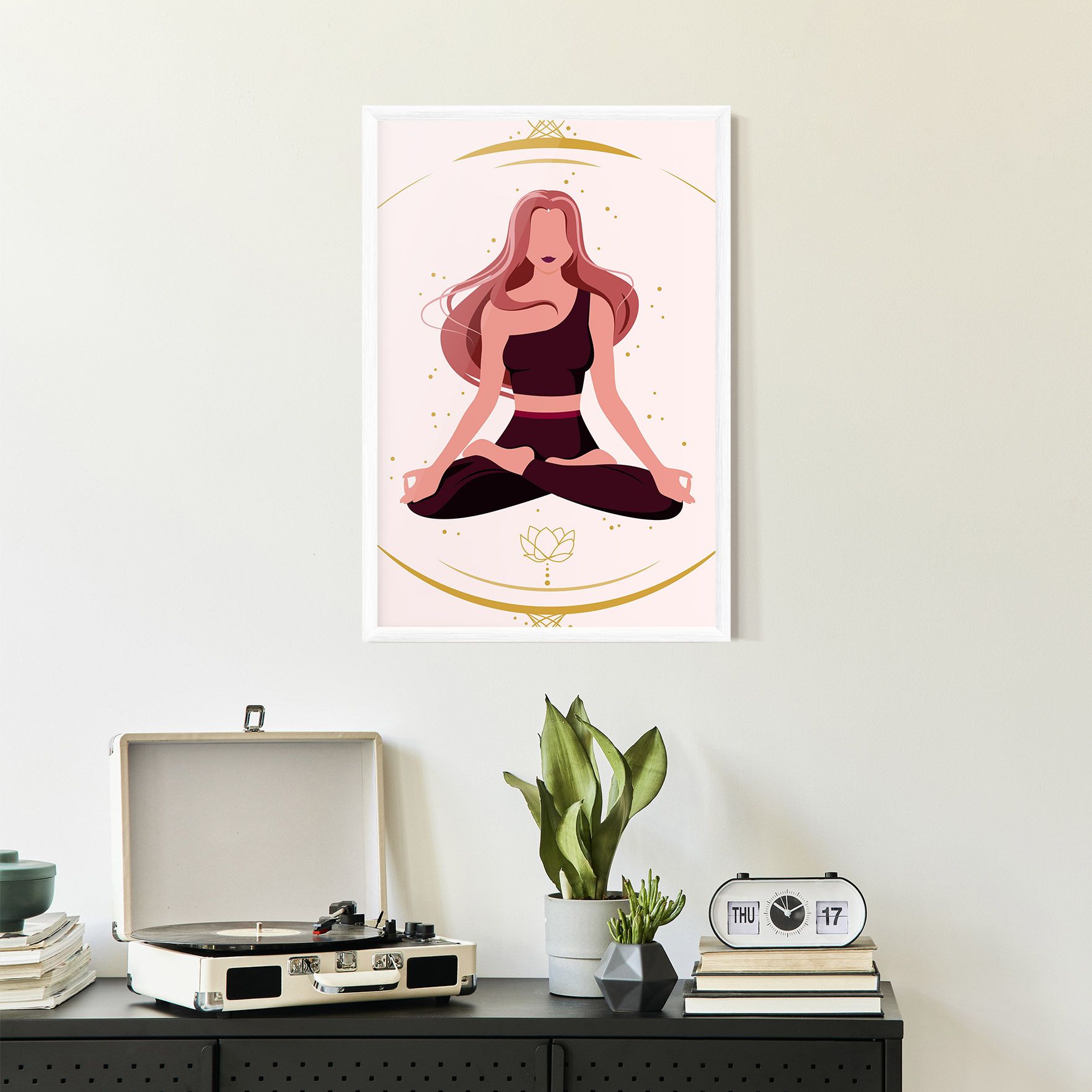Pretty Yoga Girl mockup 2