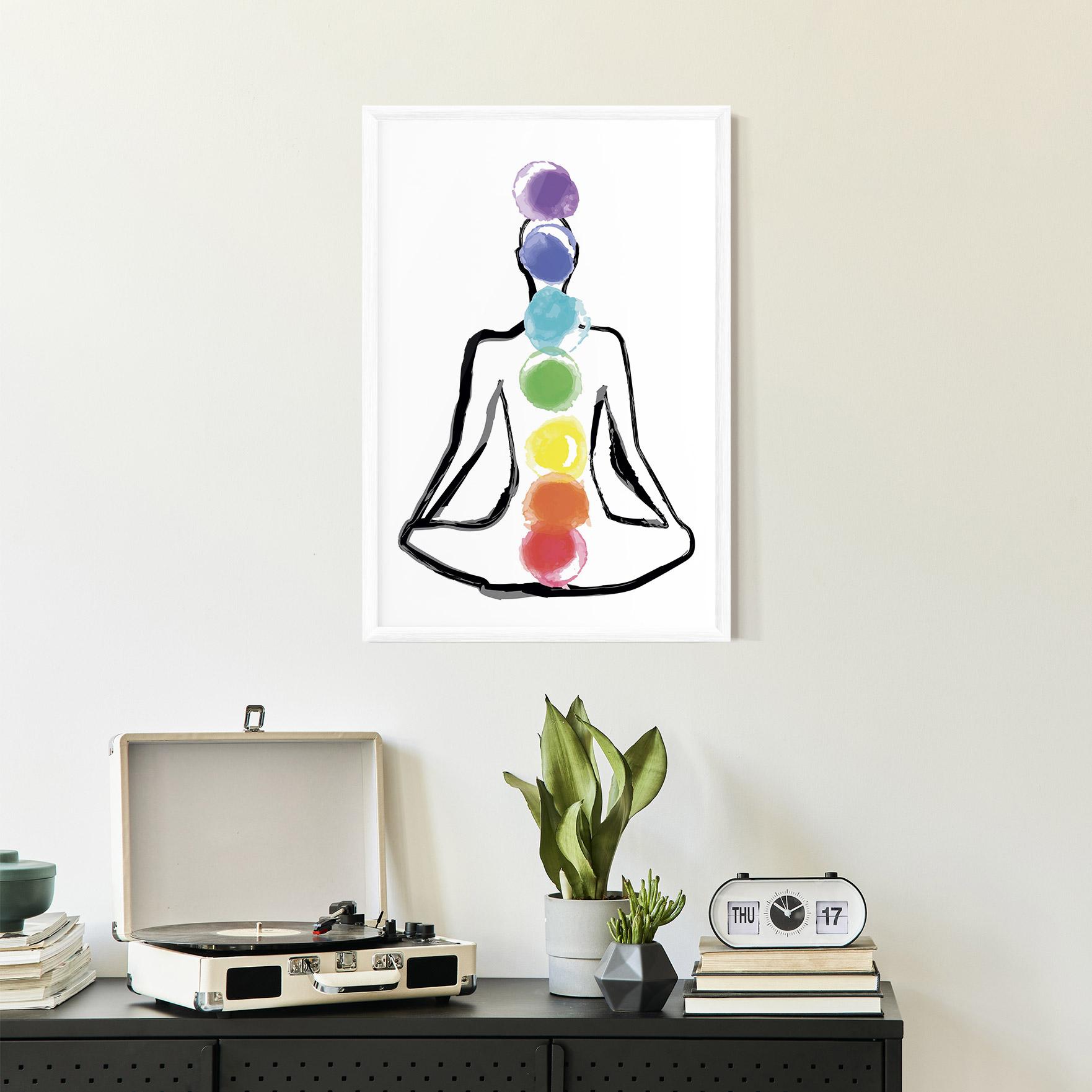 Poster Înrămat Yoga Color mockup 2