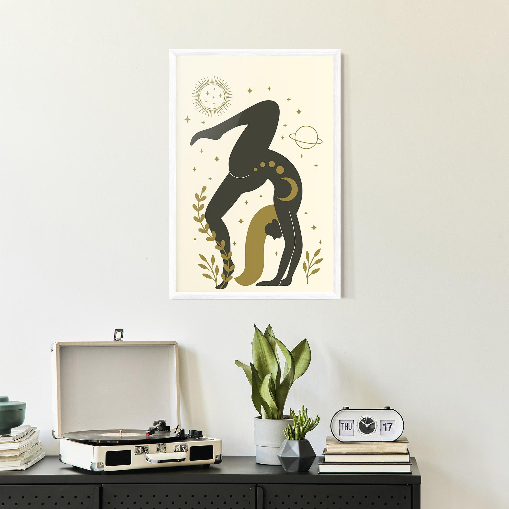 Poster Înrămat Yoga Sun Pose mockup 2