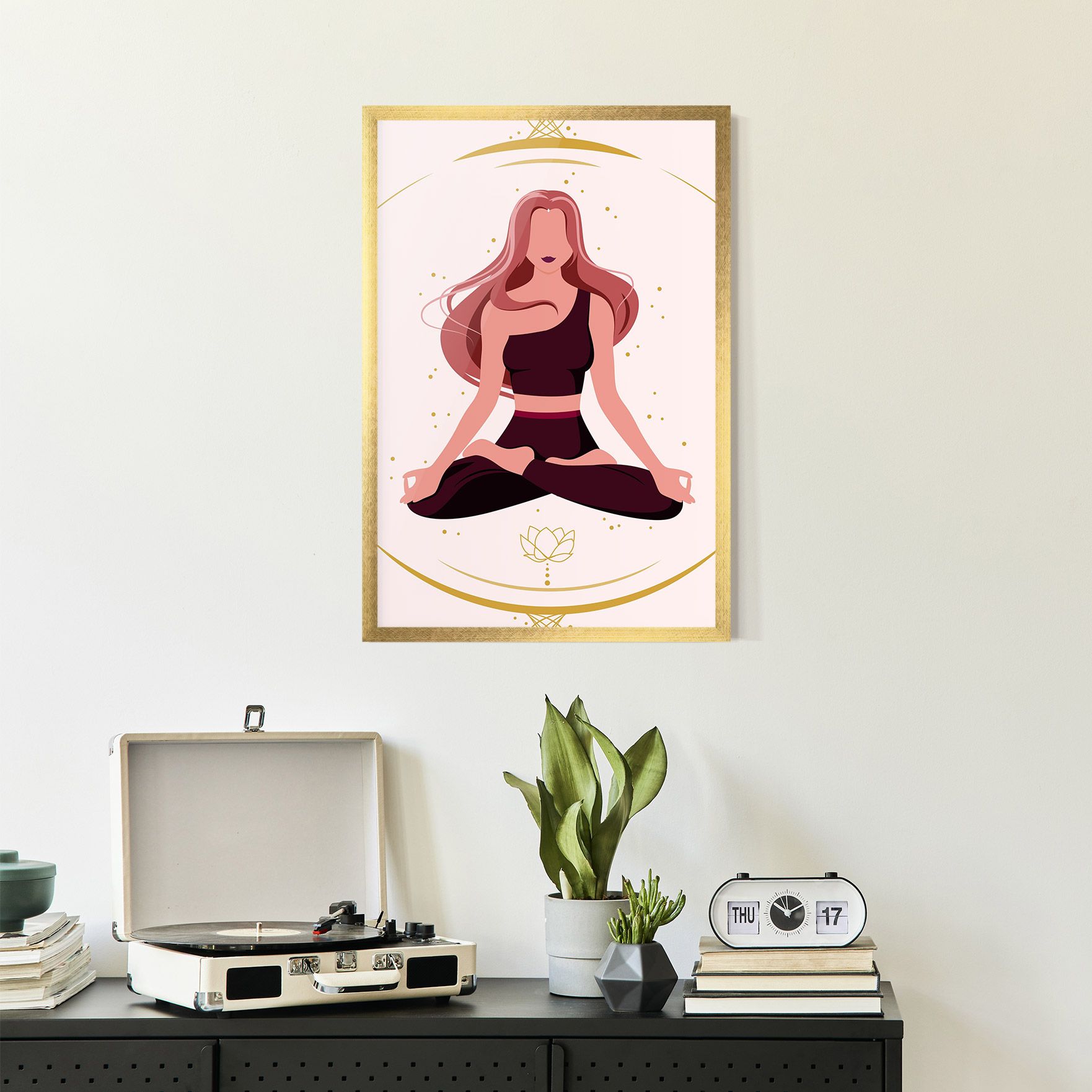 Pretty Yoga Girl mockup 2