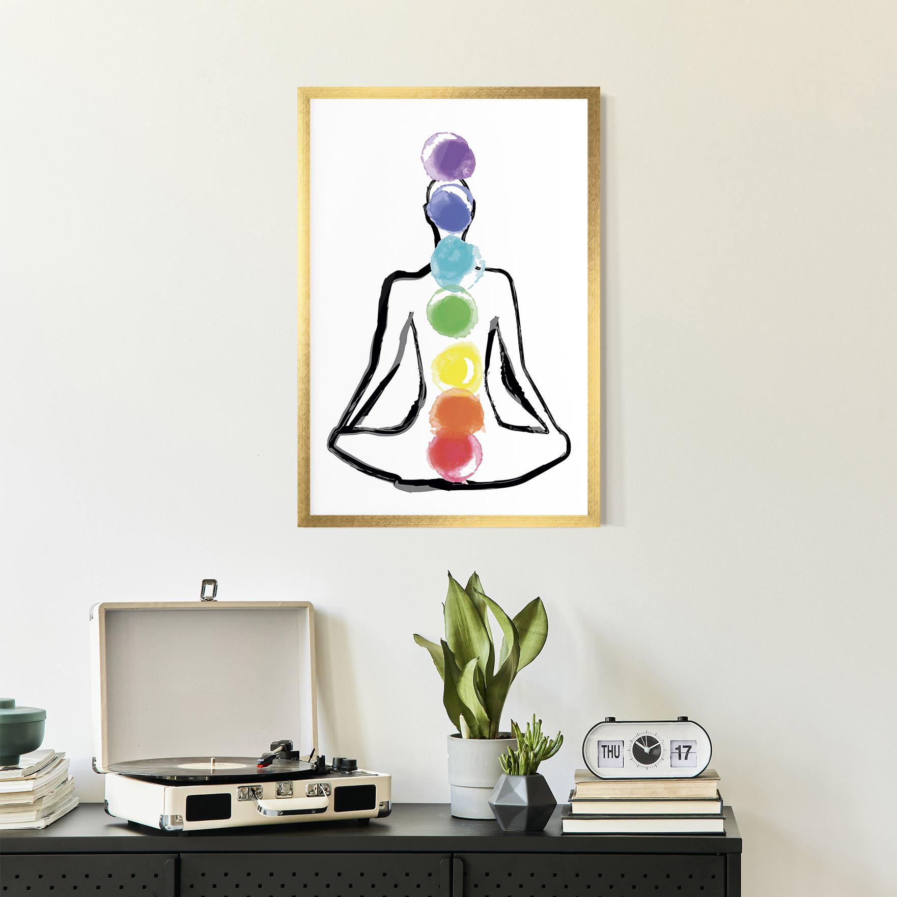 Poster Înrămat Yoga Color mockup 2