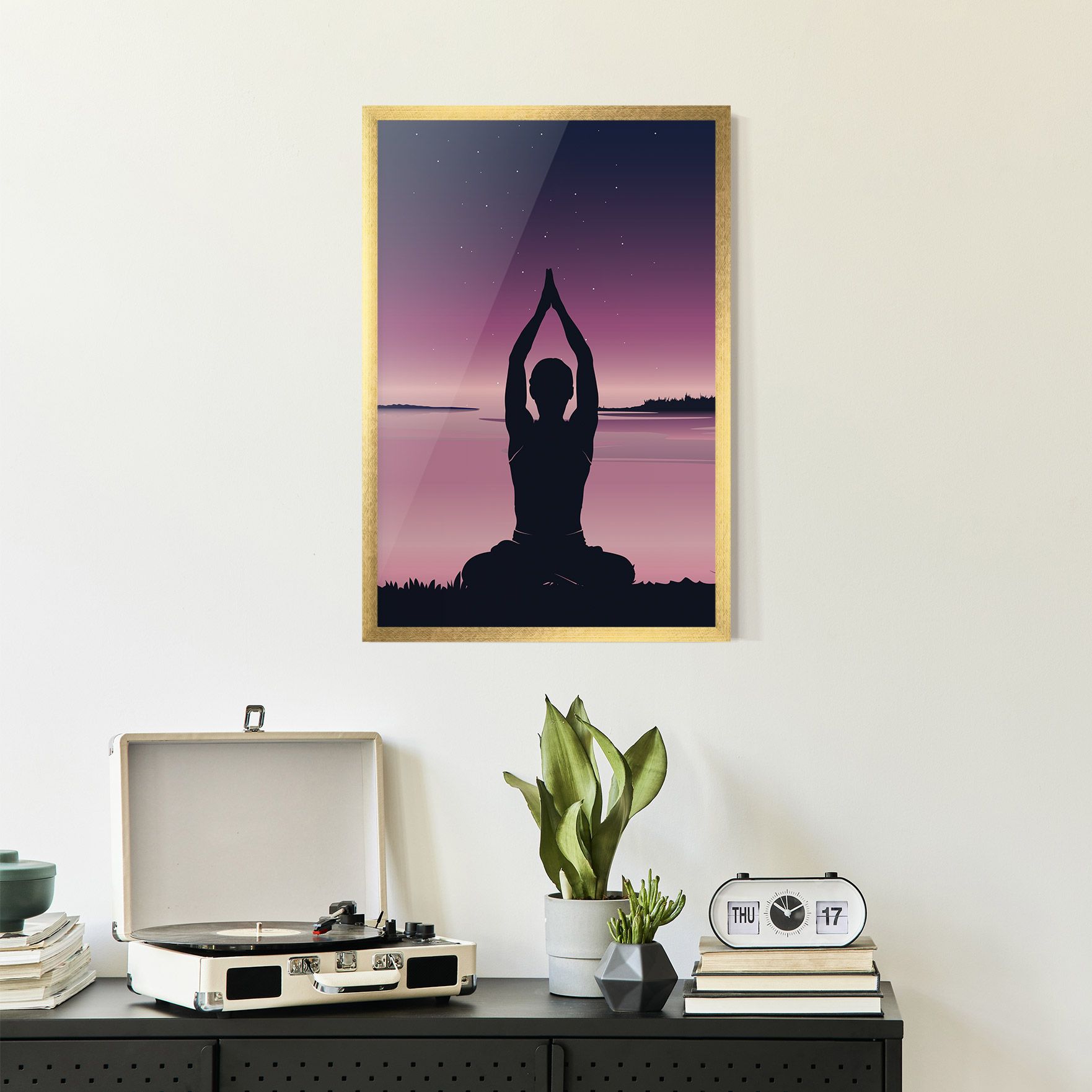 Yoga Purple Sky mockup 2