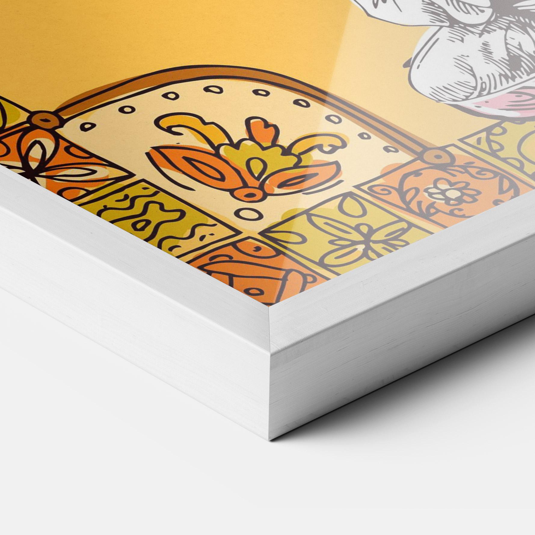 Poster Înrămat Meditation Three mockup 3