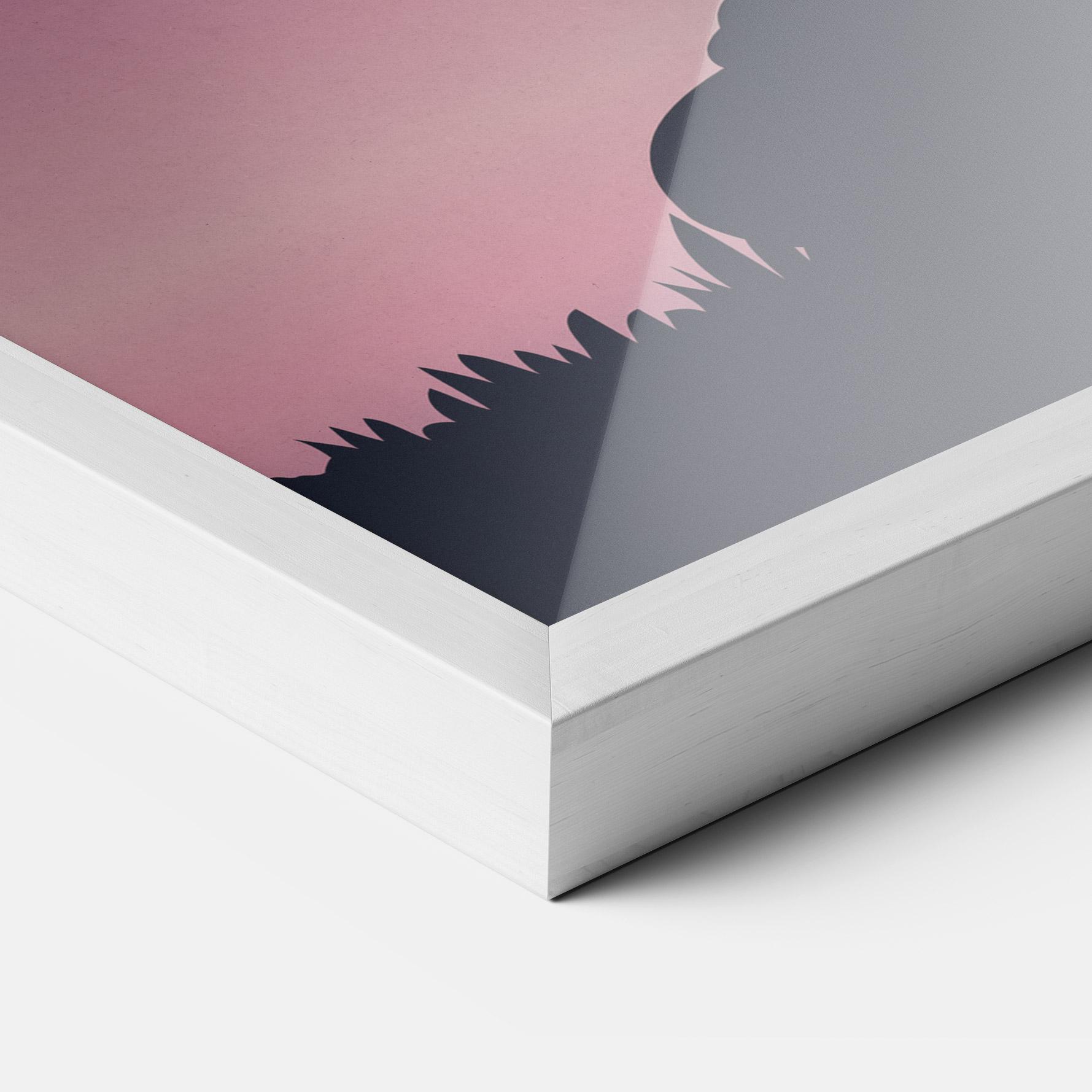 Poster Înrămat Yoga Purple Sky mockup 3