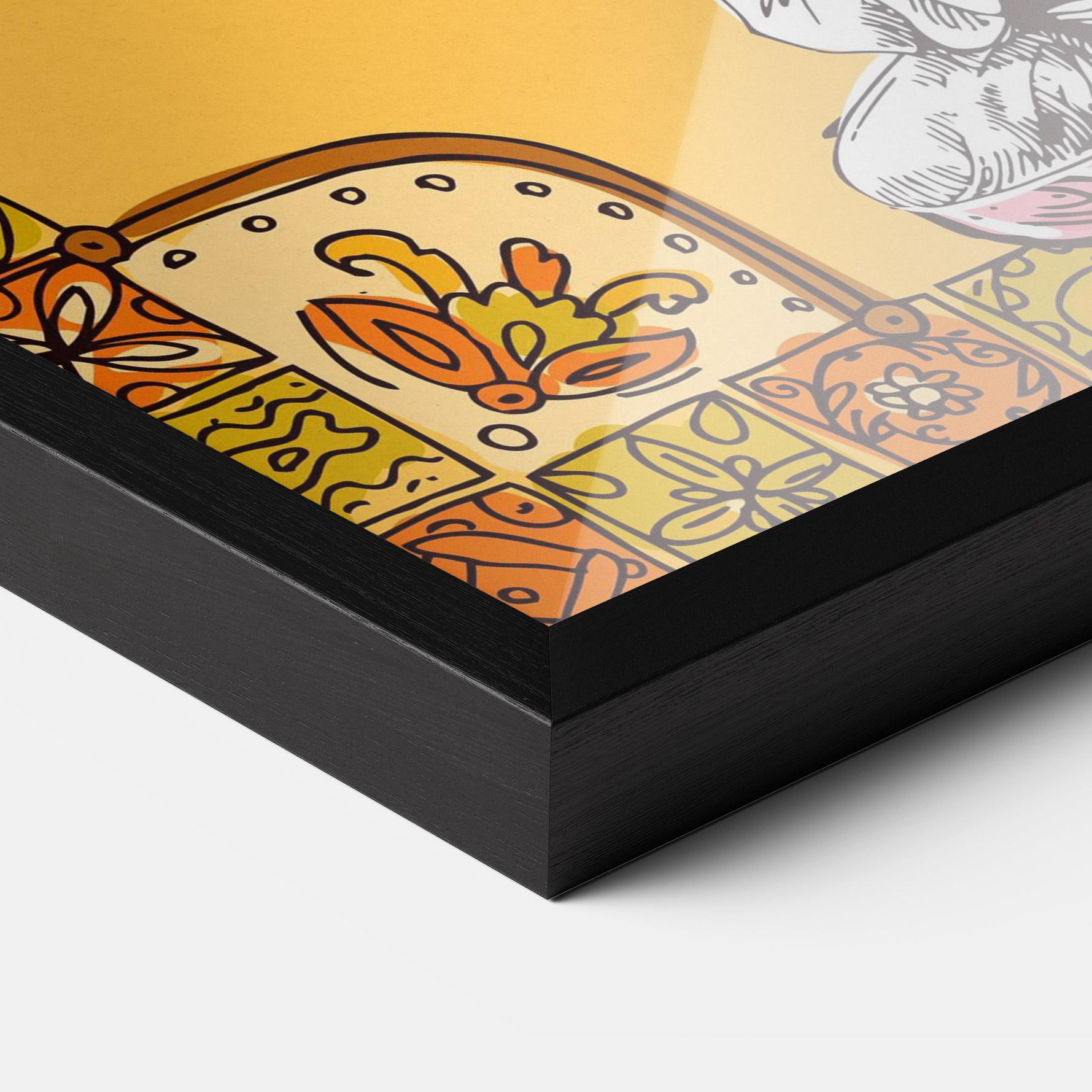 Poster Înrămat Meditation Three mockup 3