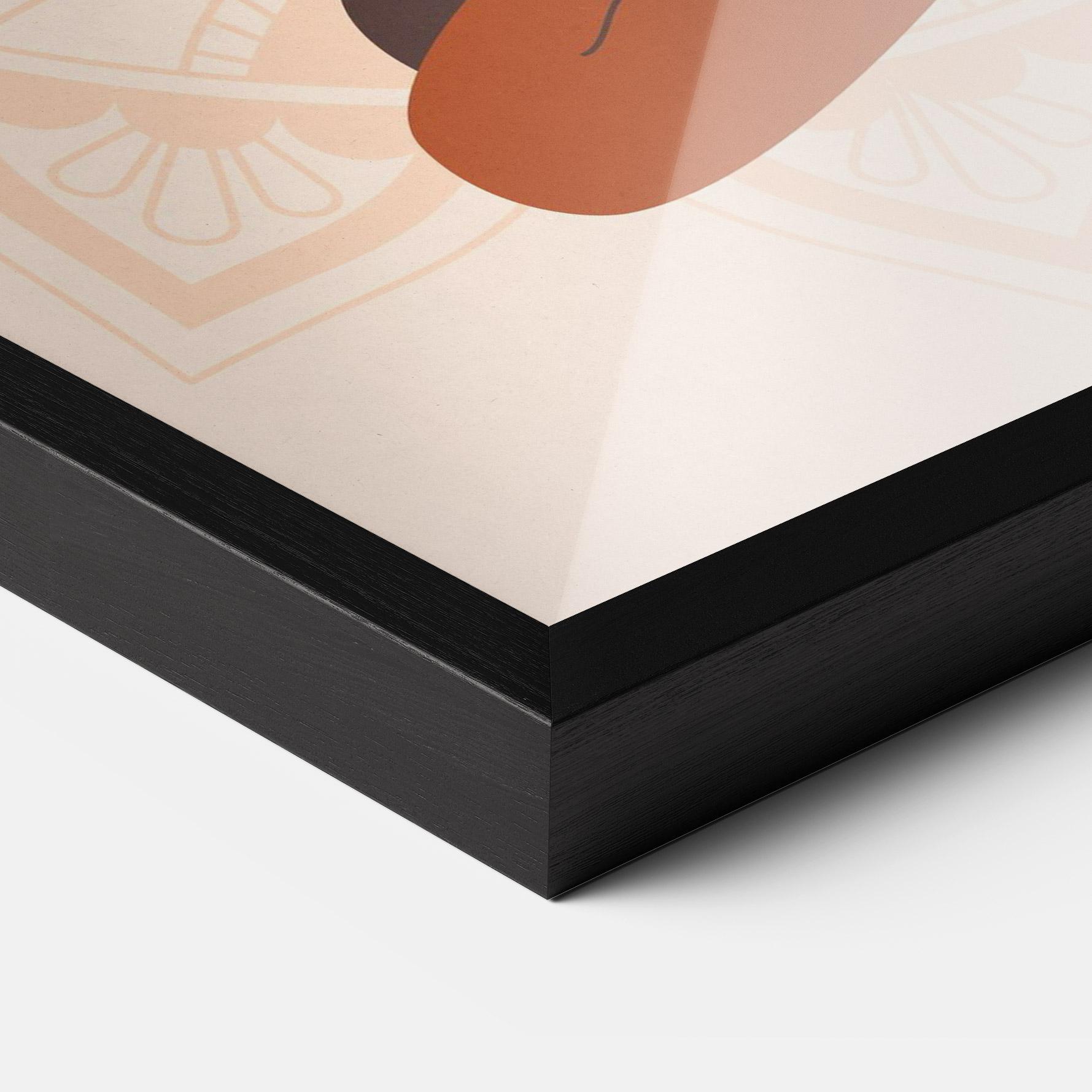 Poster Înrămat Moon Sun Meditation mockup 3