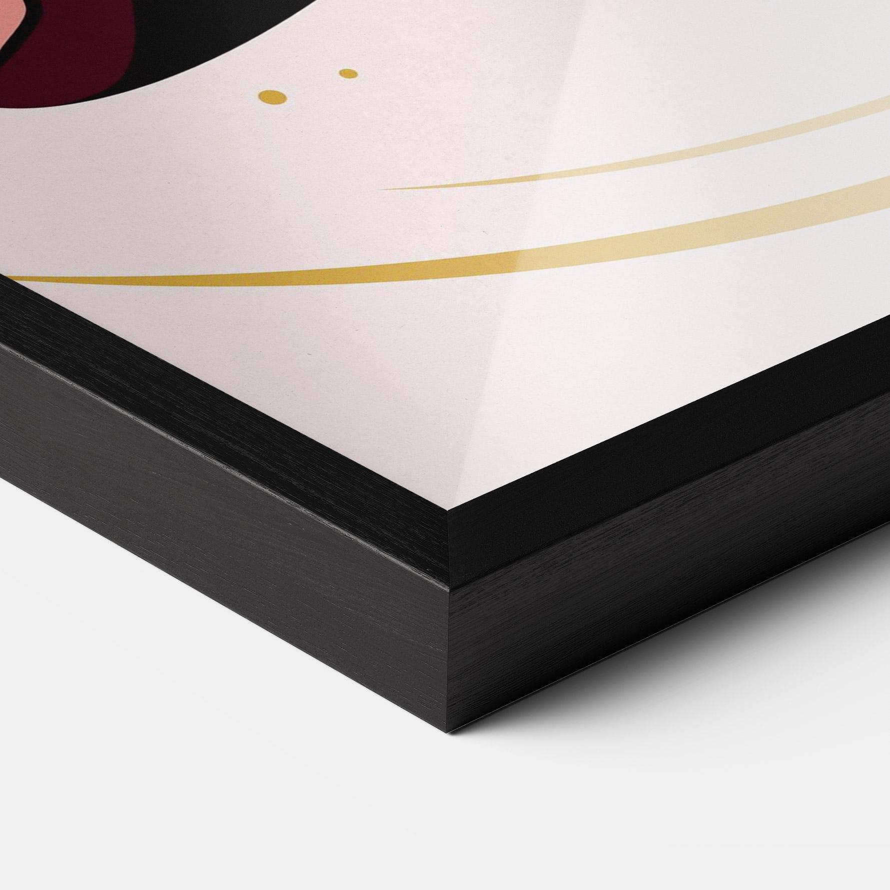 Poster Înrămat Pretty Yoga Girl mockup 3