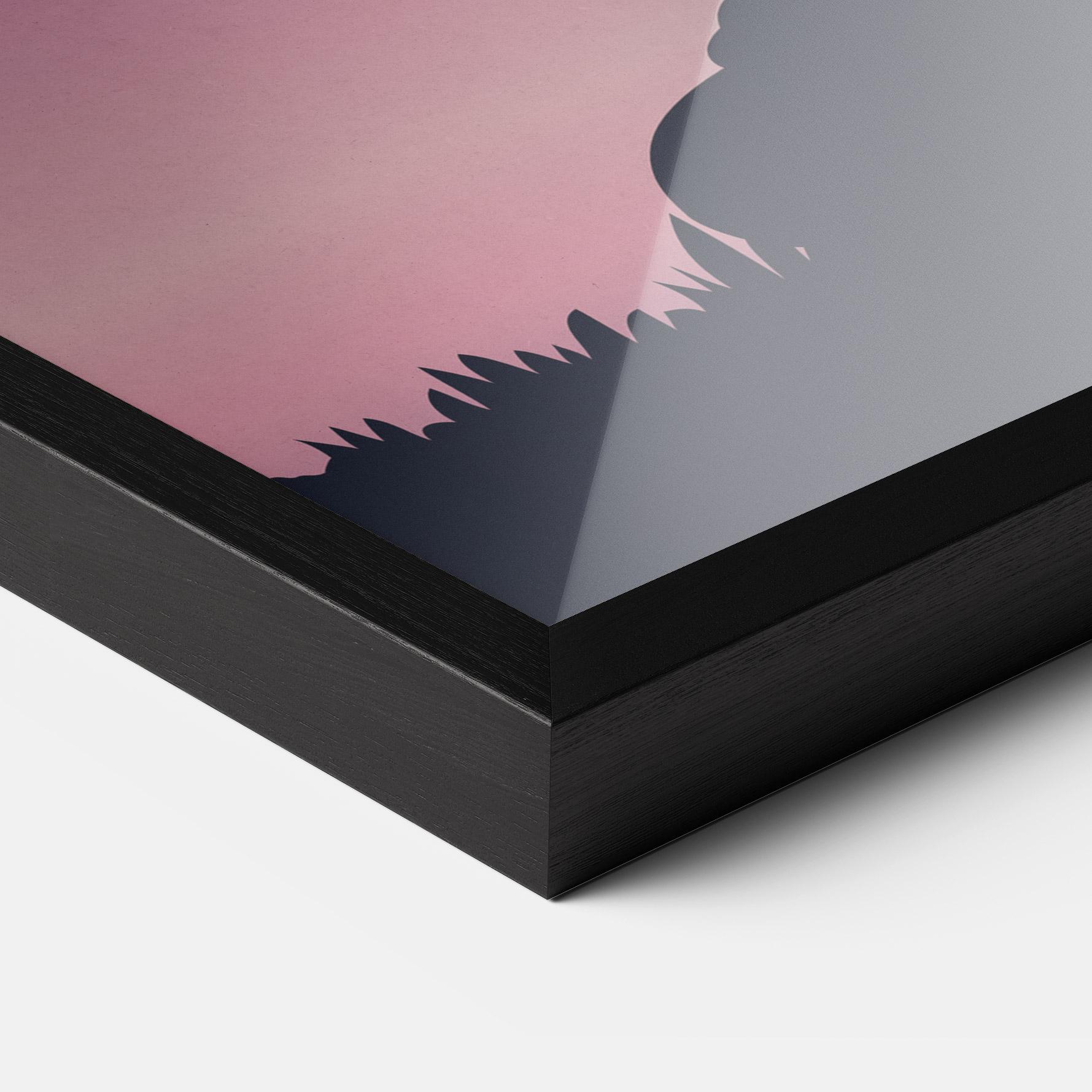 Poster Înrămat Yoga Purple Sky mockup 3