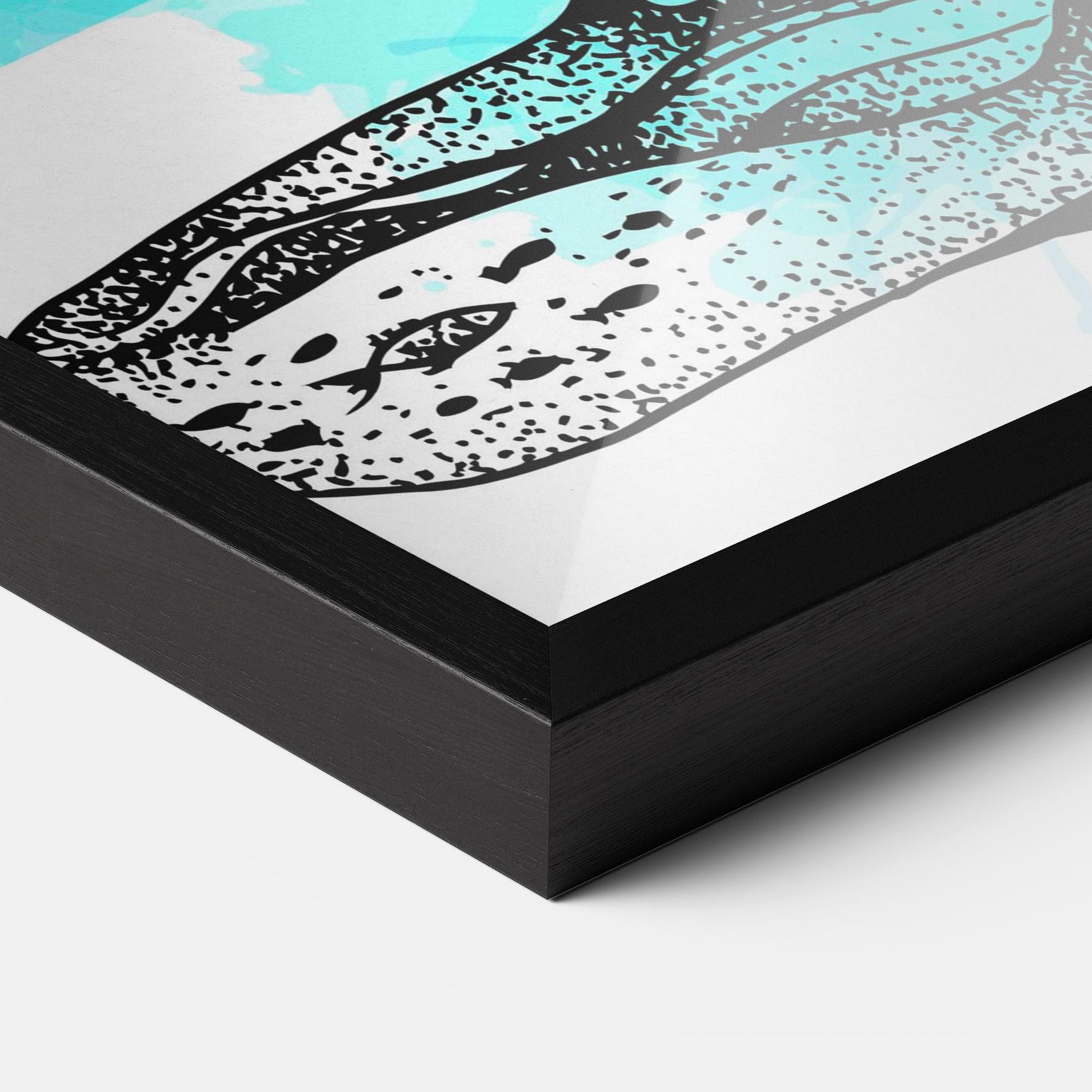 Poster Înrămat Yoga Triangle mockup 3