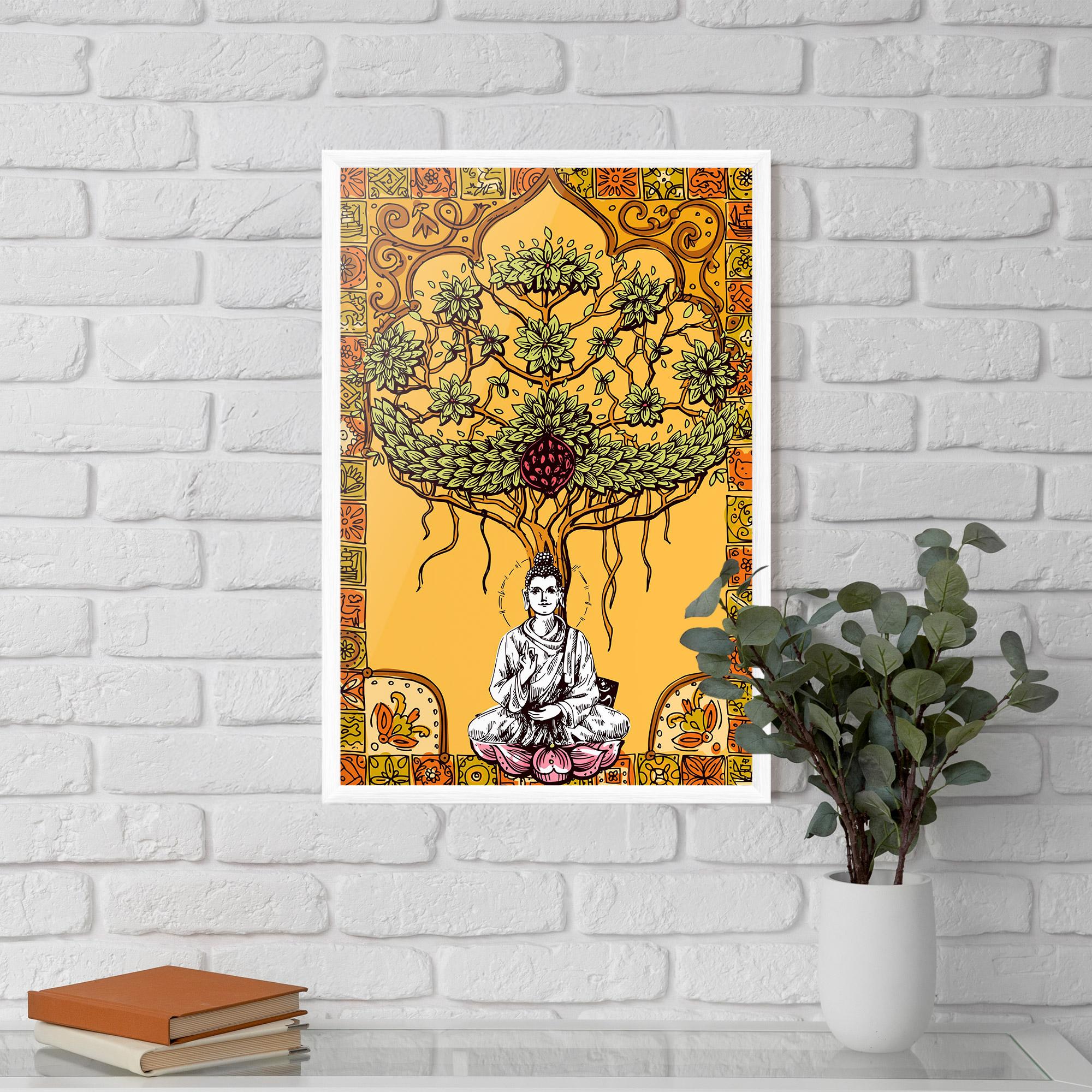 Poster Înrămat Meditation Three mockup 5
