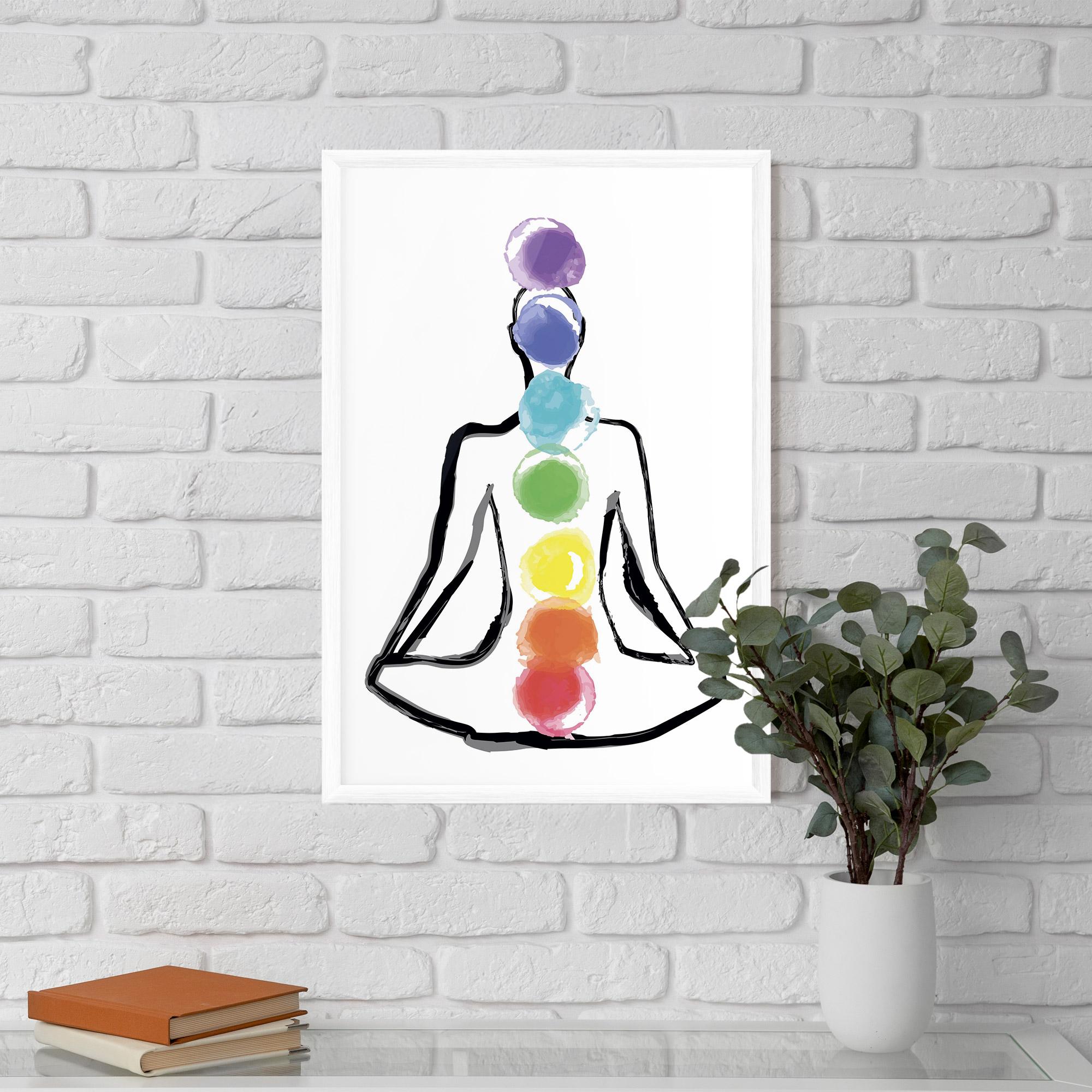 Poster Înrămat Yoga Color mockup 5