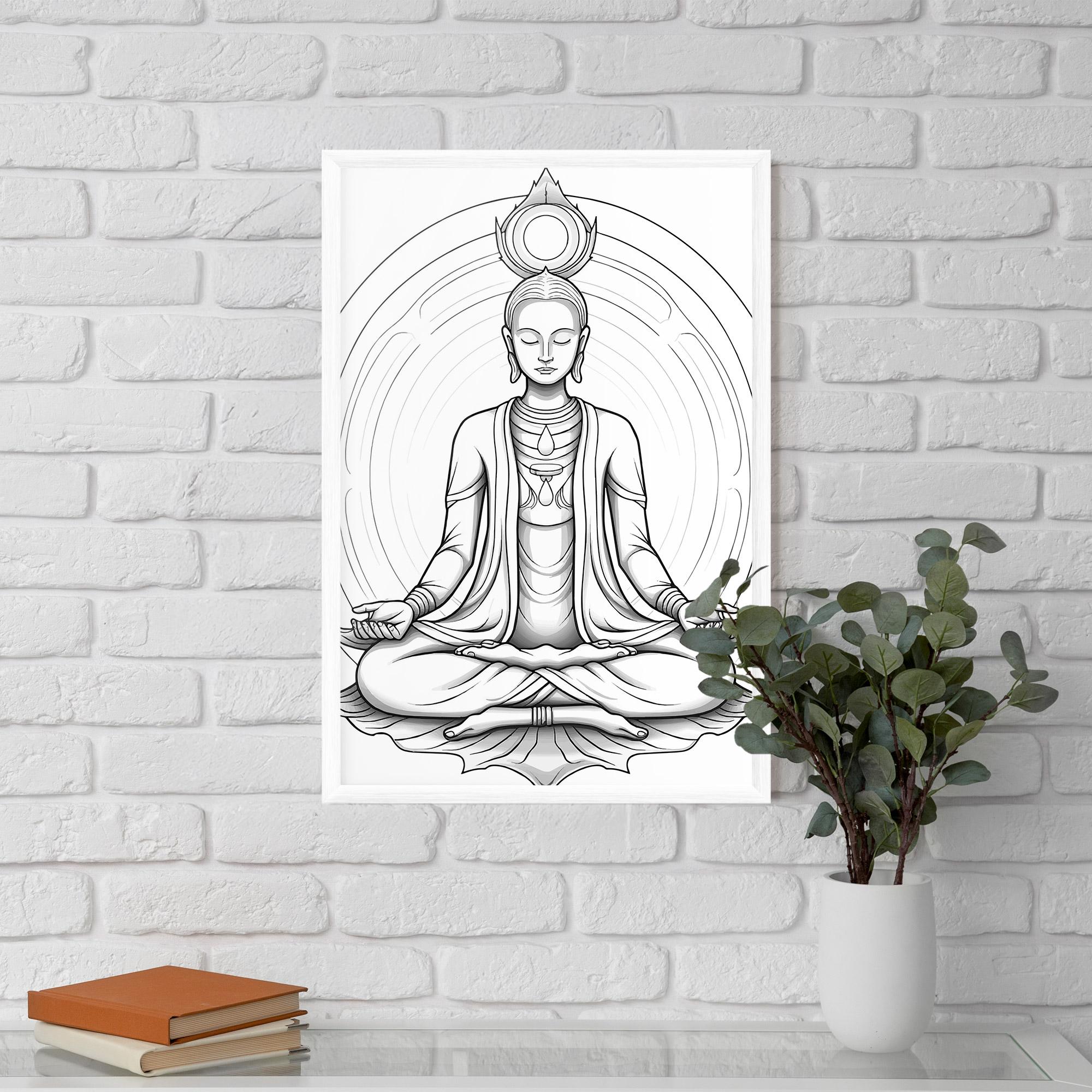 Poster Înrămat Yoga Peace mockup 5