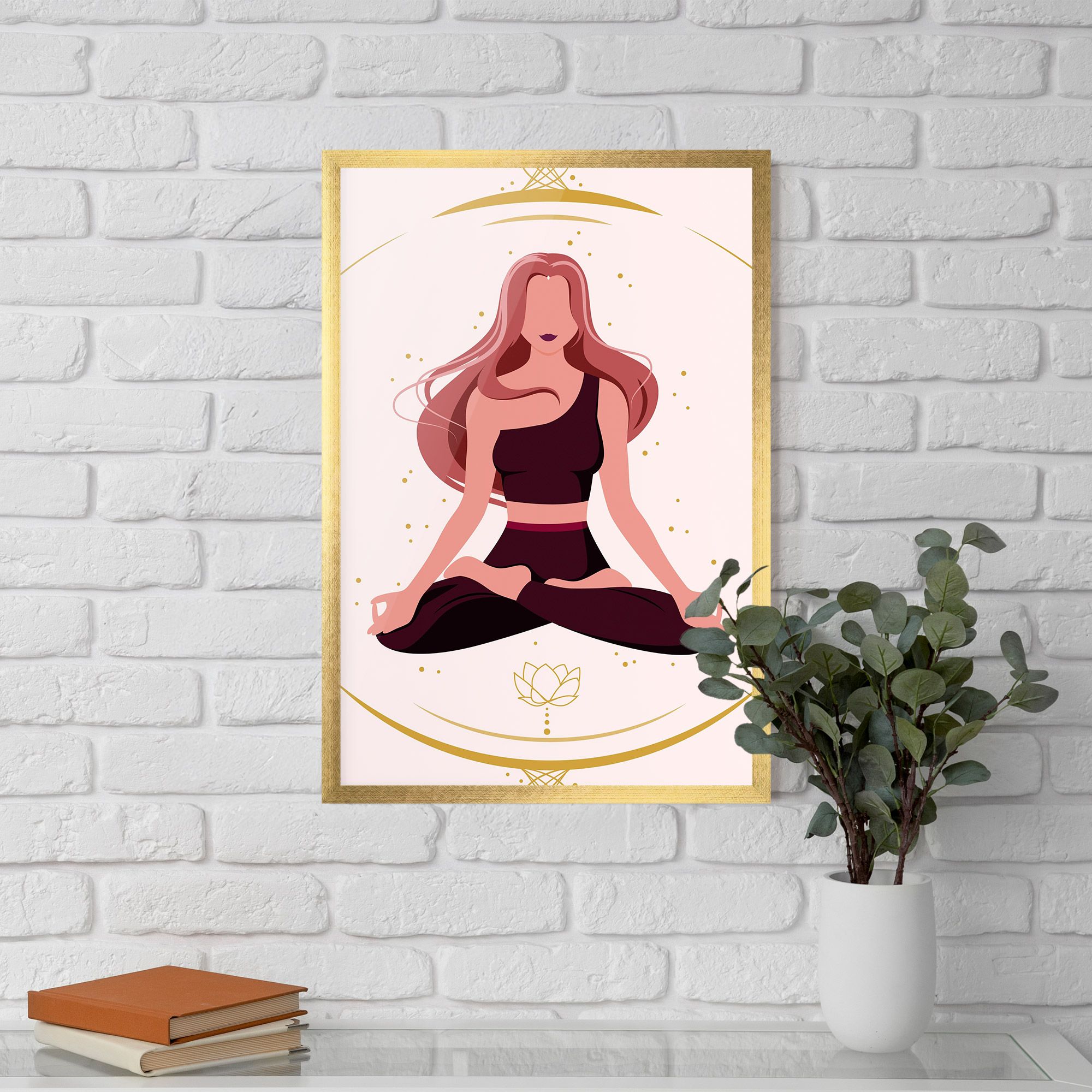 Pretty Yoga Girl mockup 5