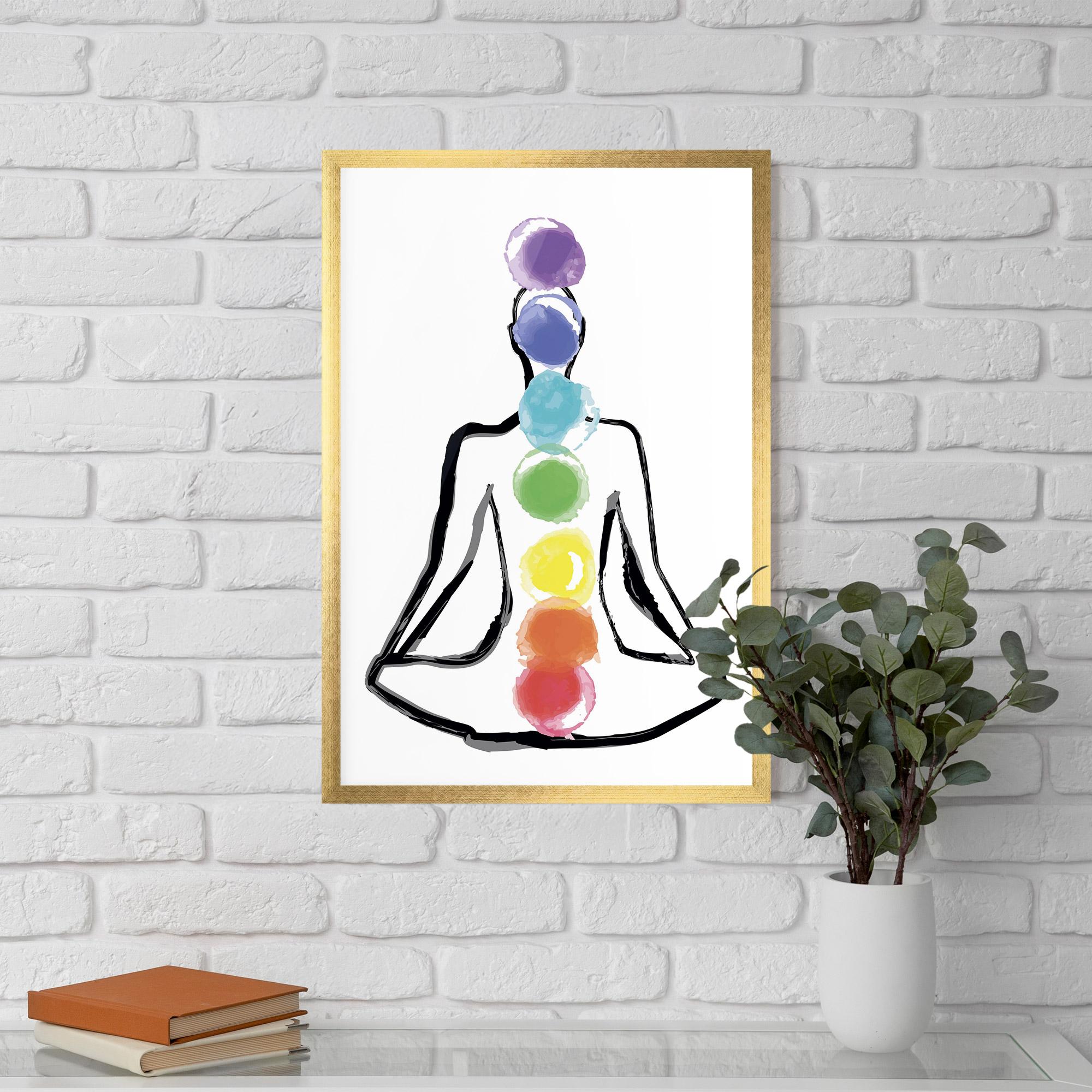 Poster Înrămat Yoga Color mockup 5