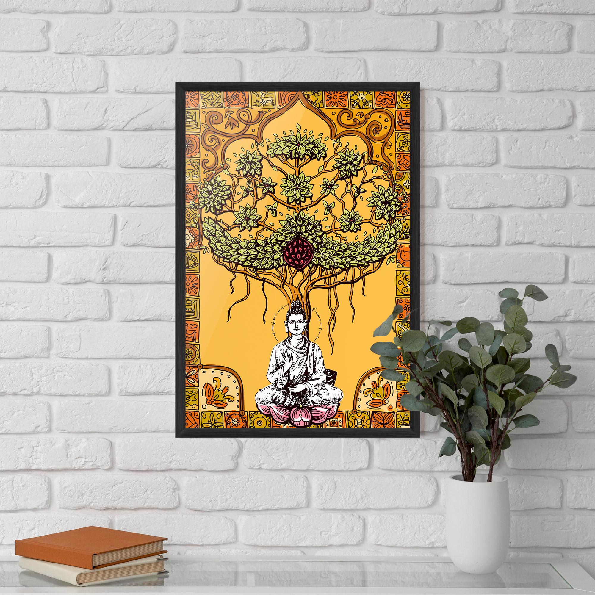 Poster Înrămat Meditation Three mockup 5