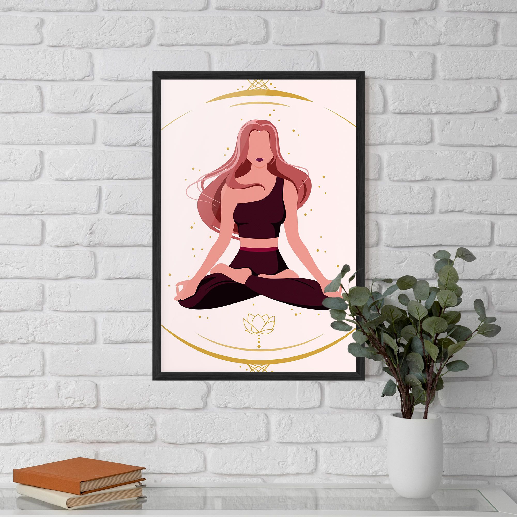 Pretty Yoga Girl mockup 5