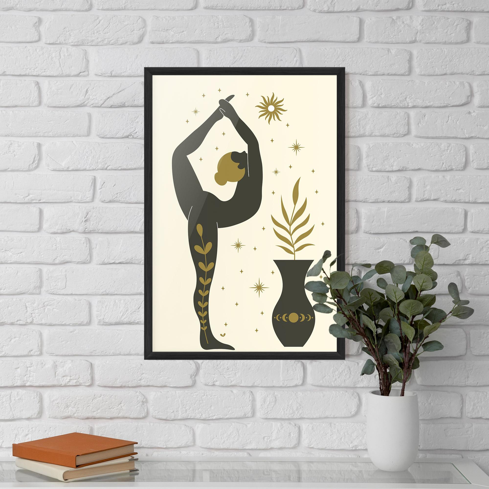 Poster Înrămat Trivikramasana mockup 5