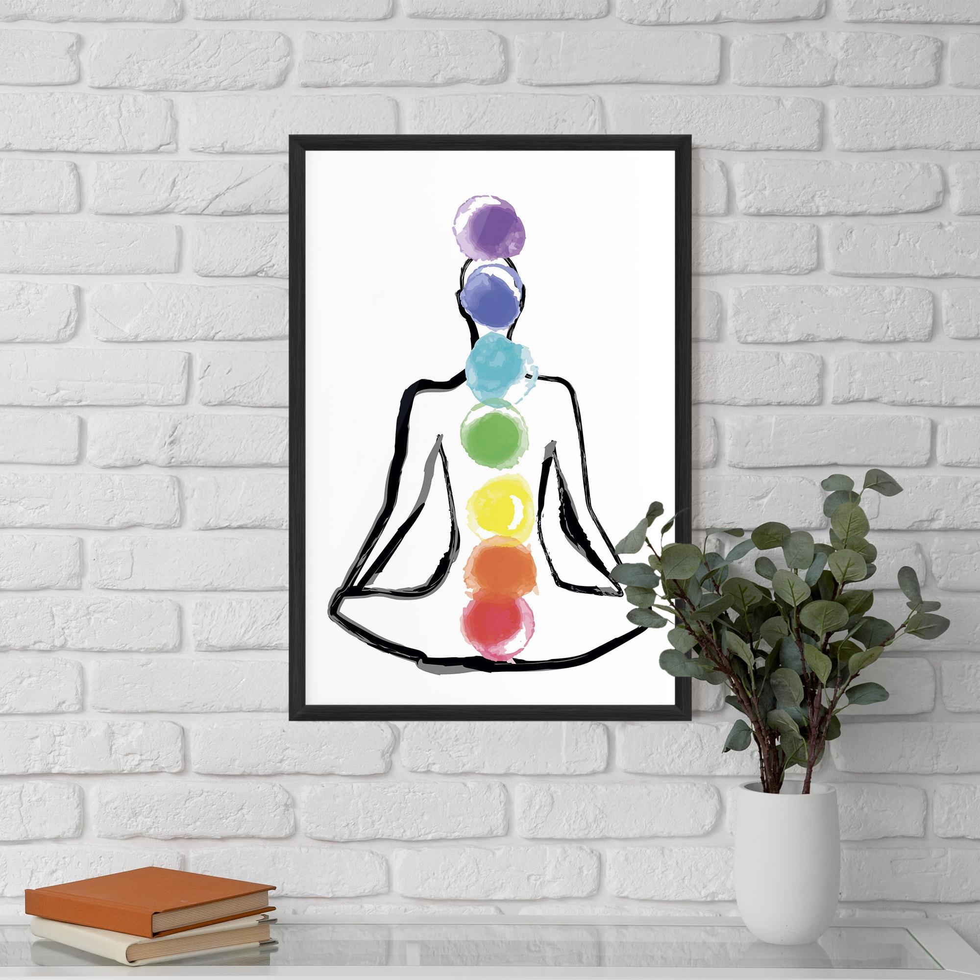 Poster Înrămat Yoga Color mockup 5