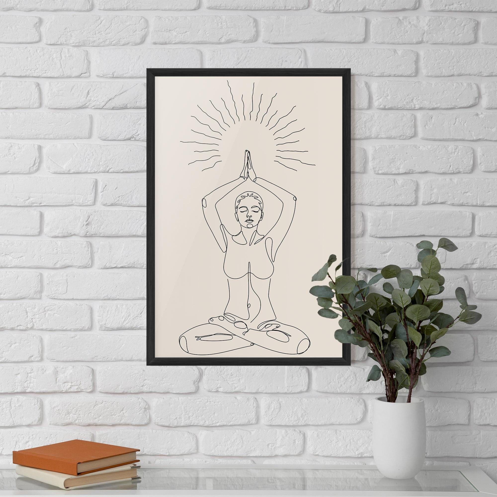 Poster Înrămat Yoga Sun mockup 5