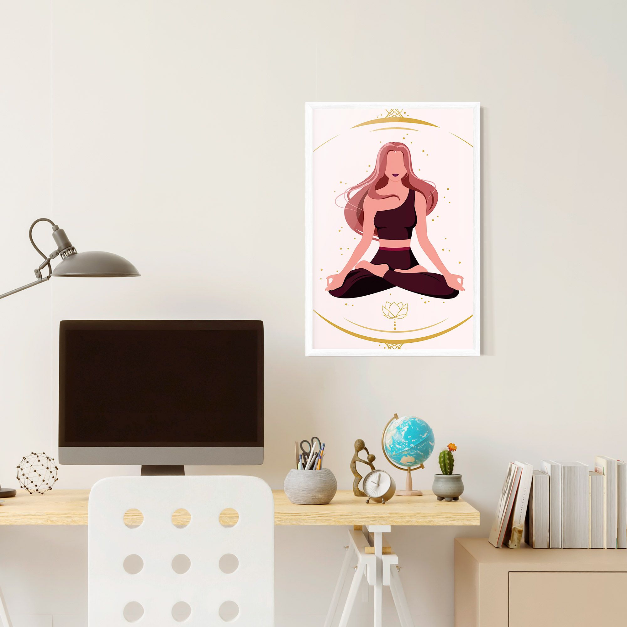Pretty Yoga Girl mockup 6