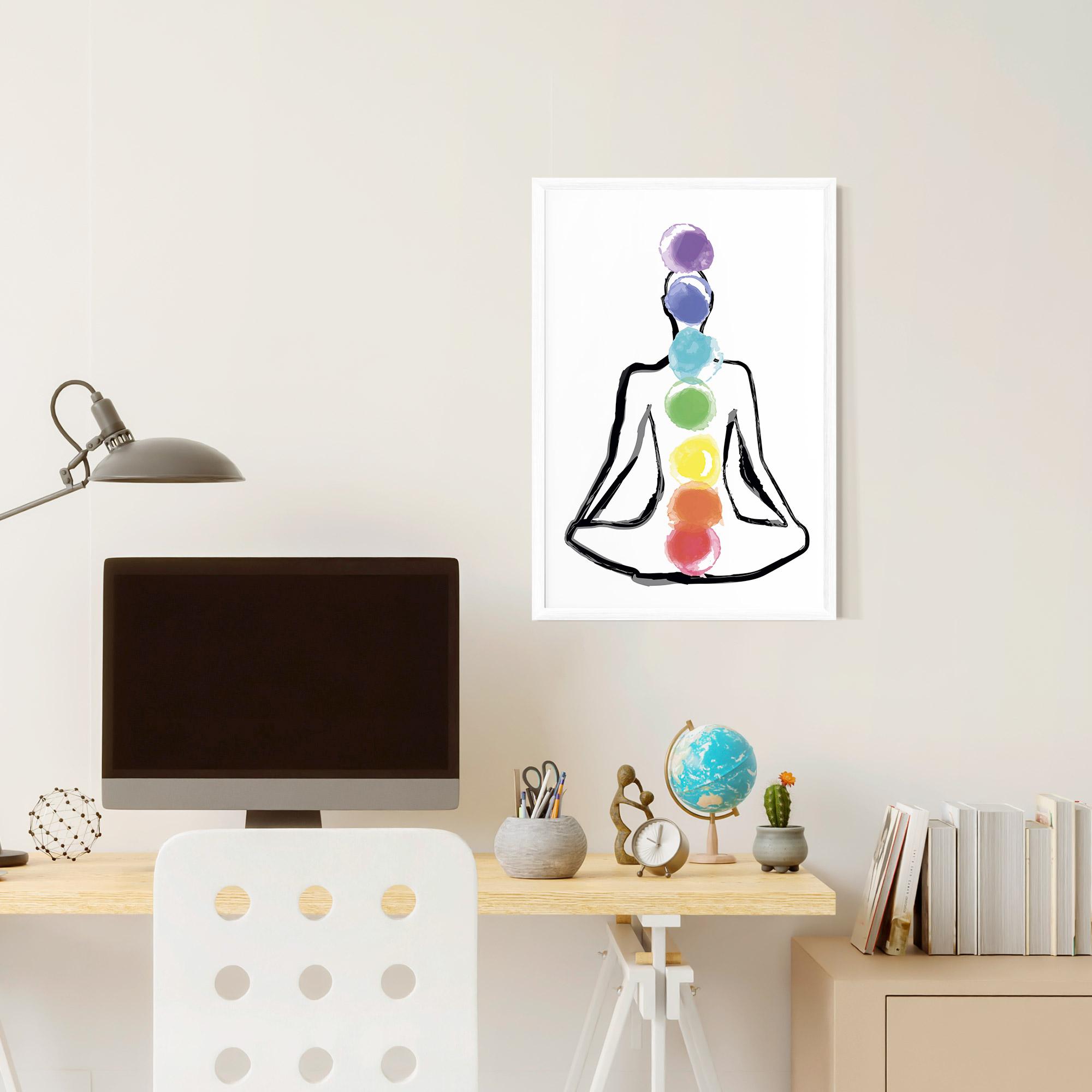 Poster Înrămat Yoga Color mockup 6