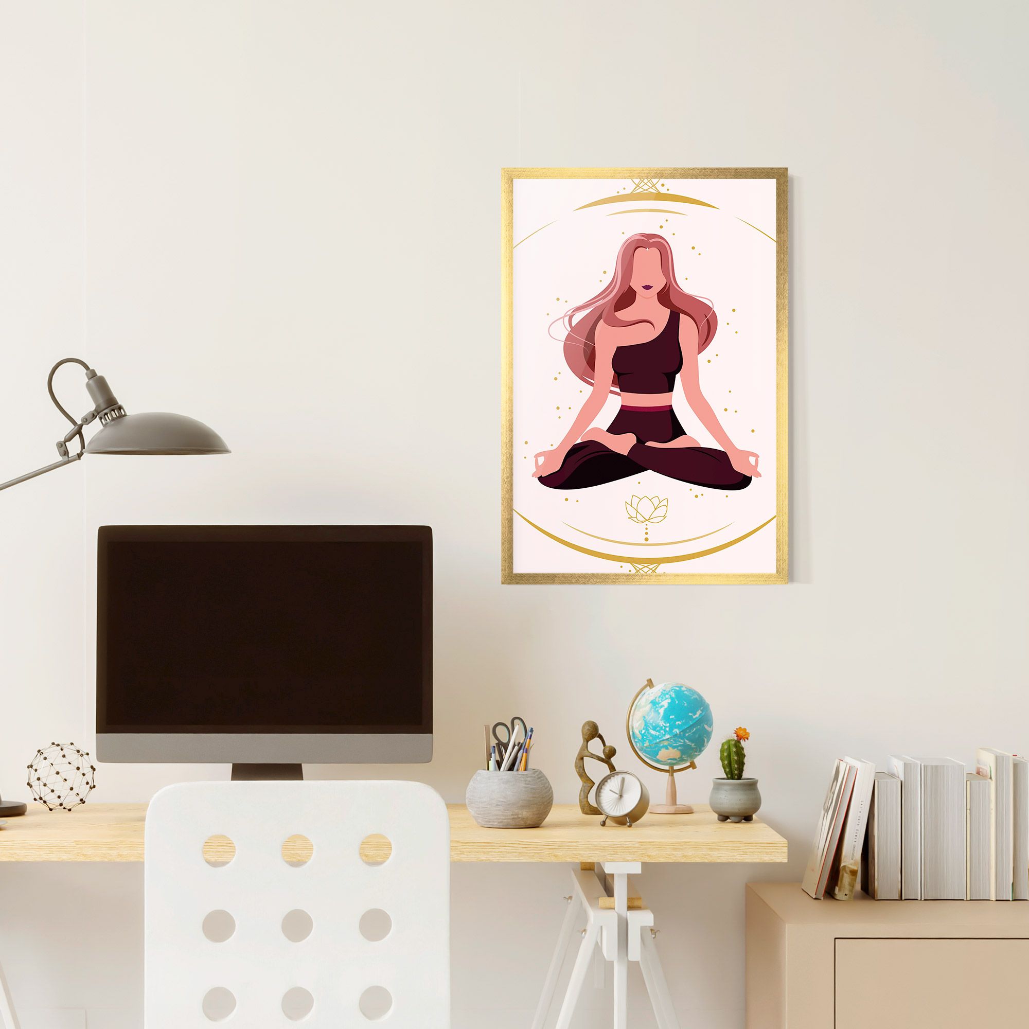 Pretty Yoga Girl mockup 6