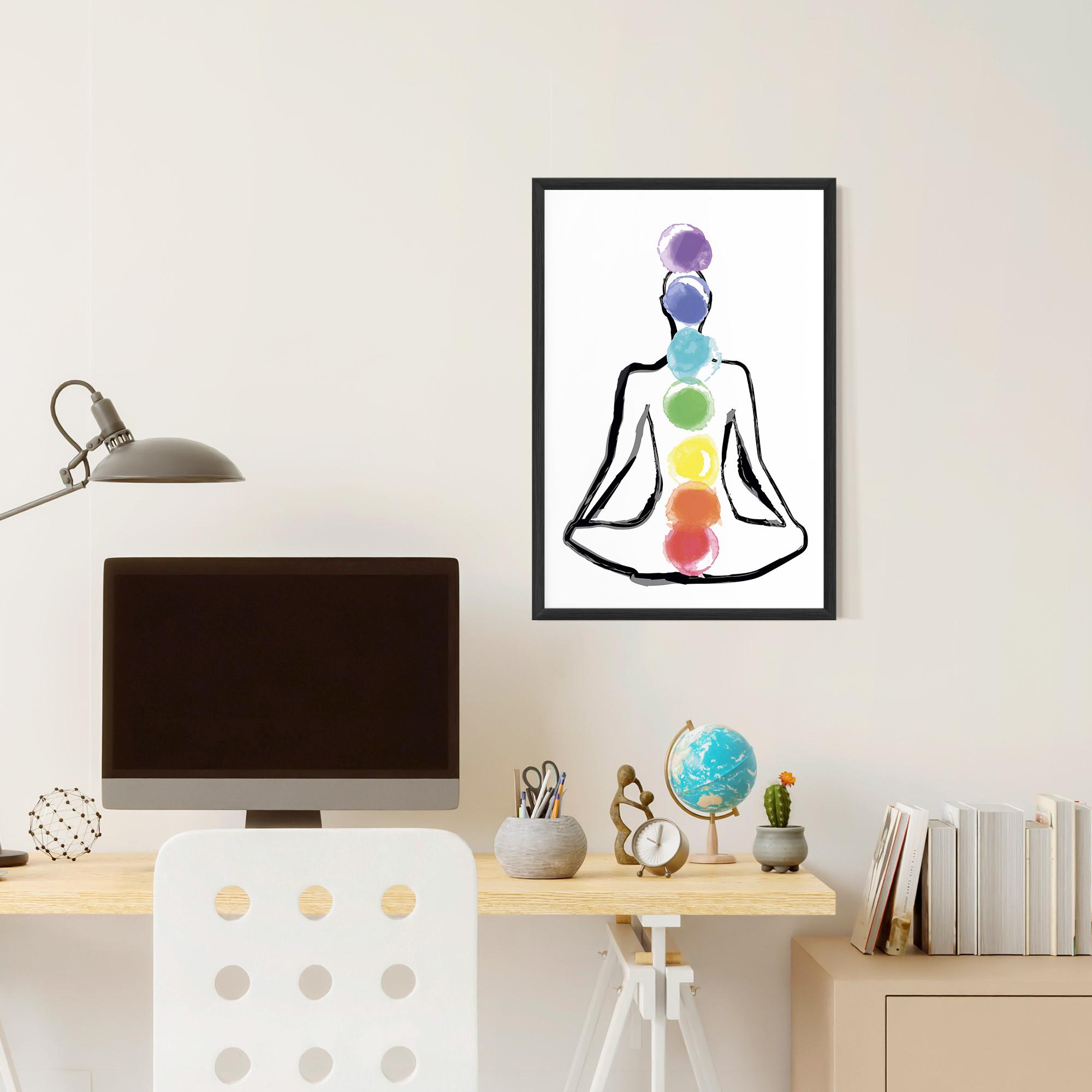 Poster Înrămat Yoga Color mockup 6