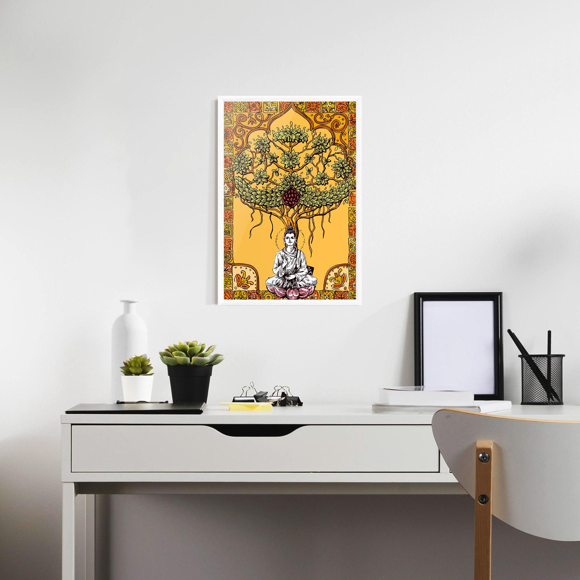 Poster Înrămat Meditation Three mockup 7