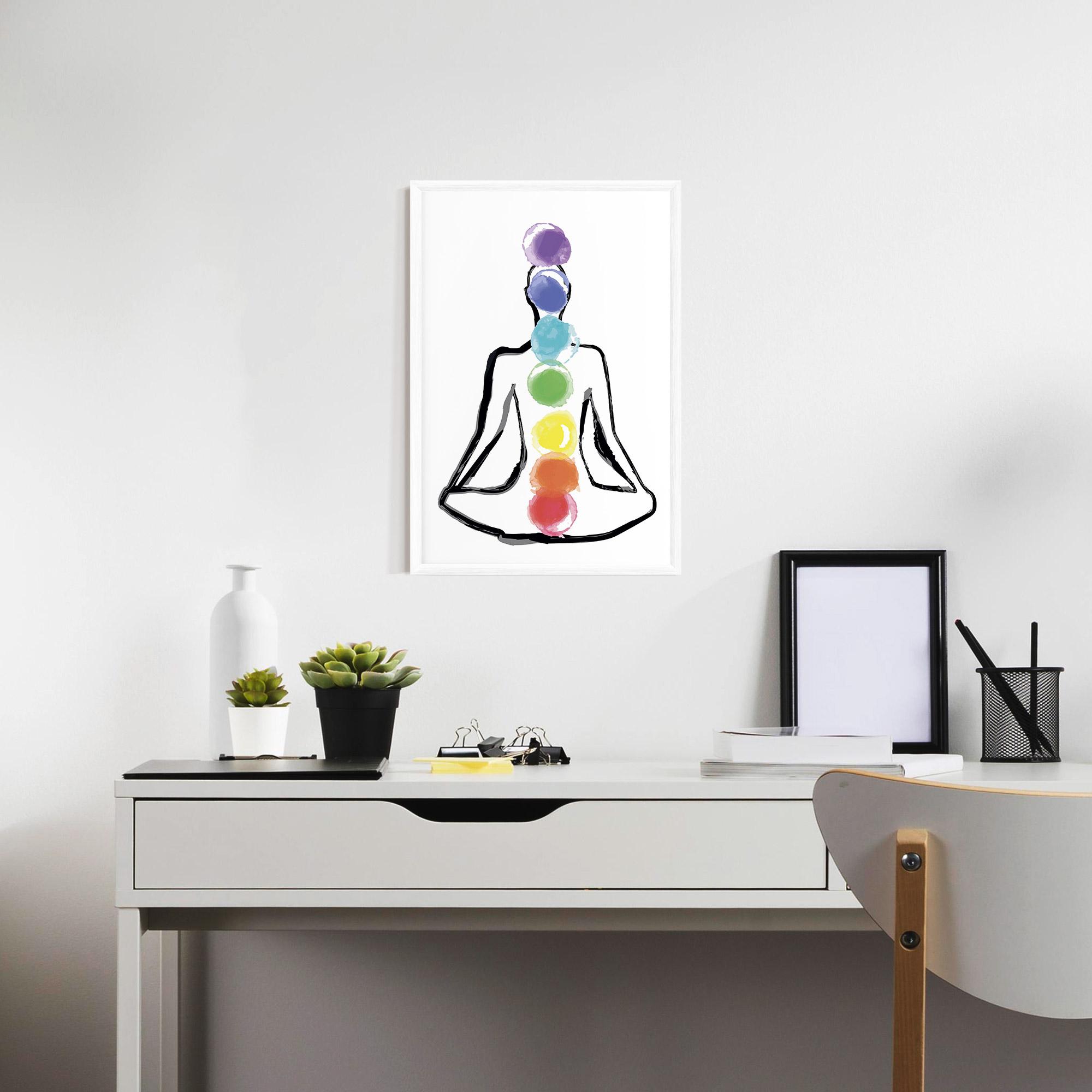 Poster Înrămat Yoga Color mockup 7