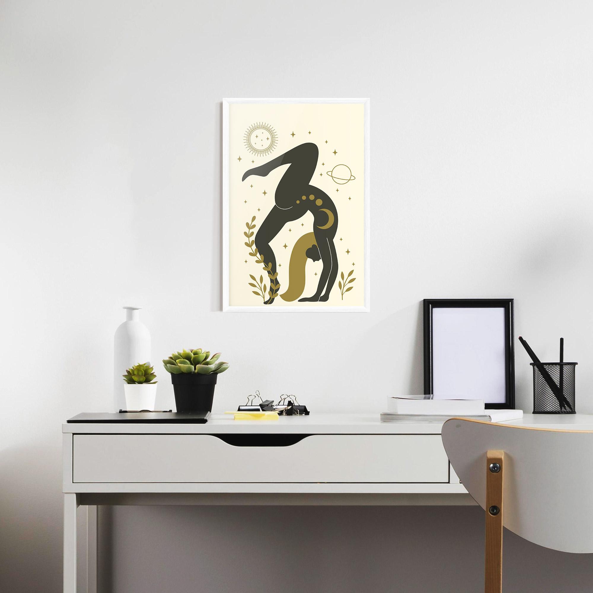 Poster Înrămat Yoga Sun Pose mockup 7