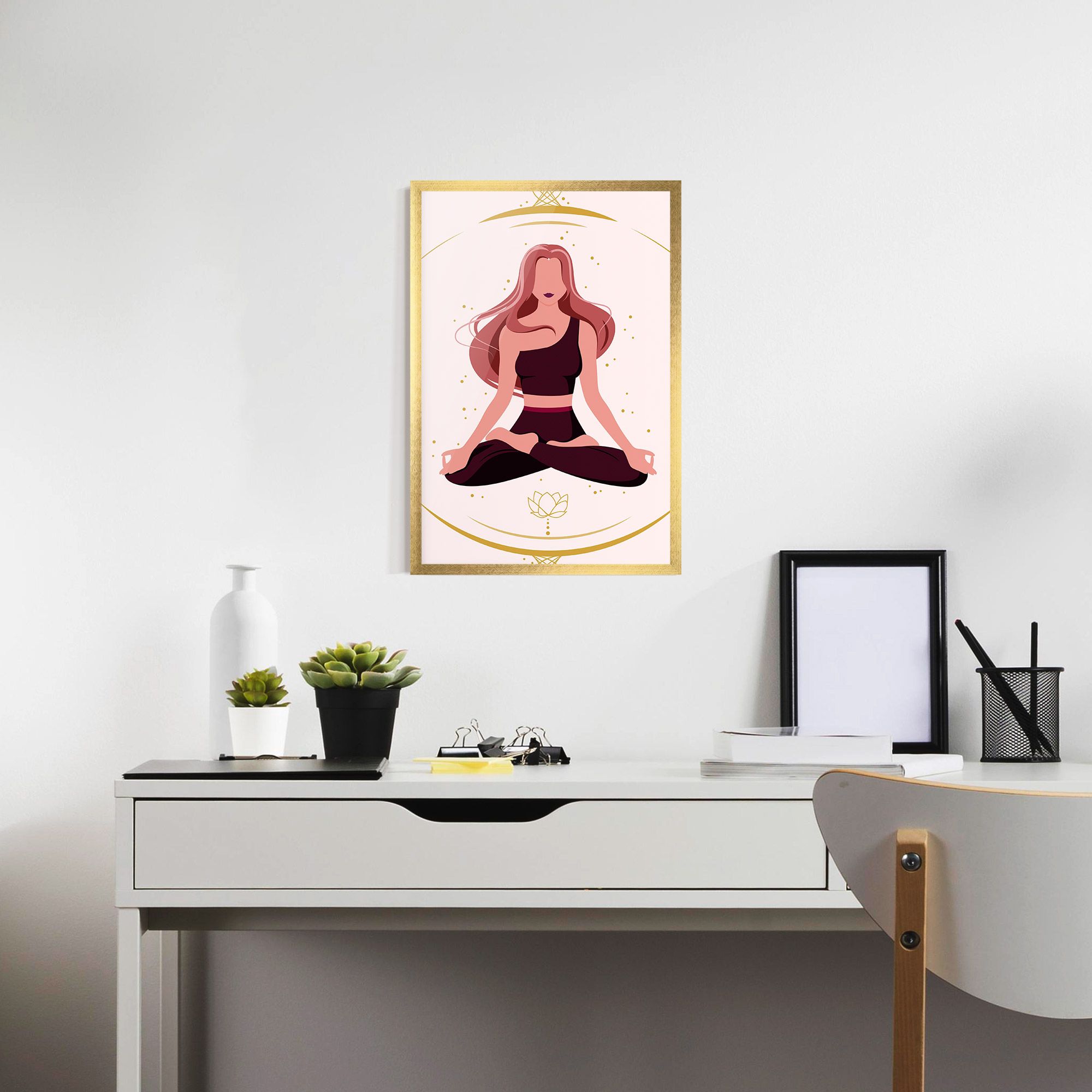 Pretty Yoga Girl mockup 7