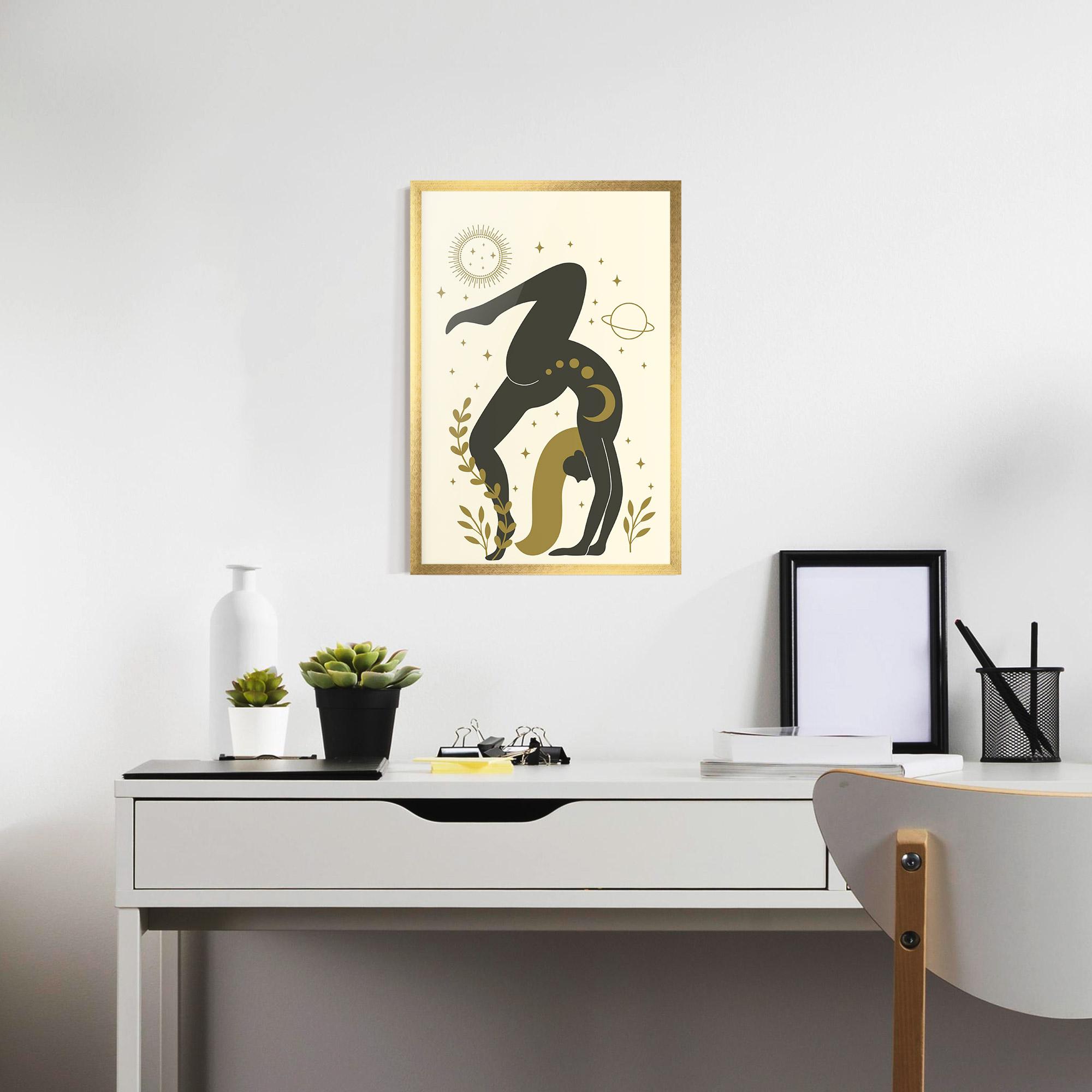 Poster Înrămat Yoga Sun Pose mockup 7