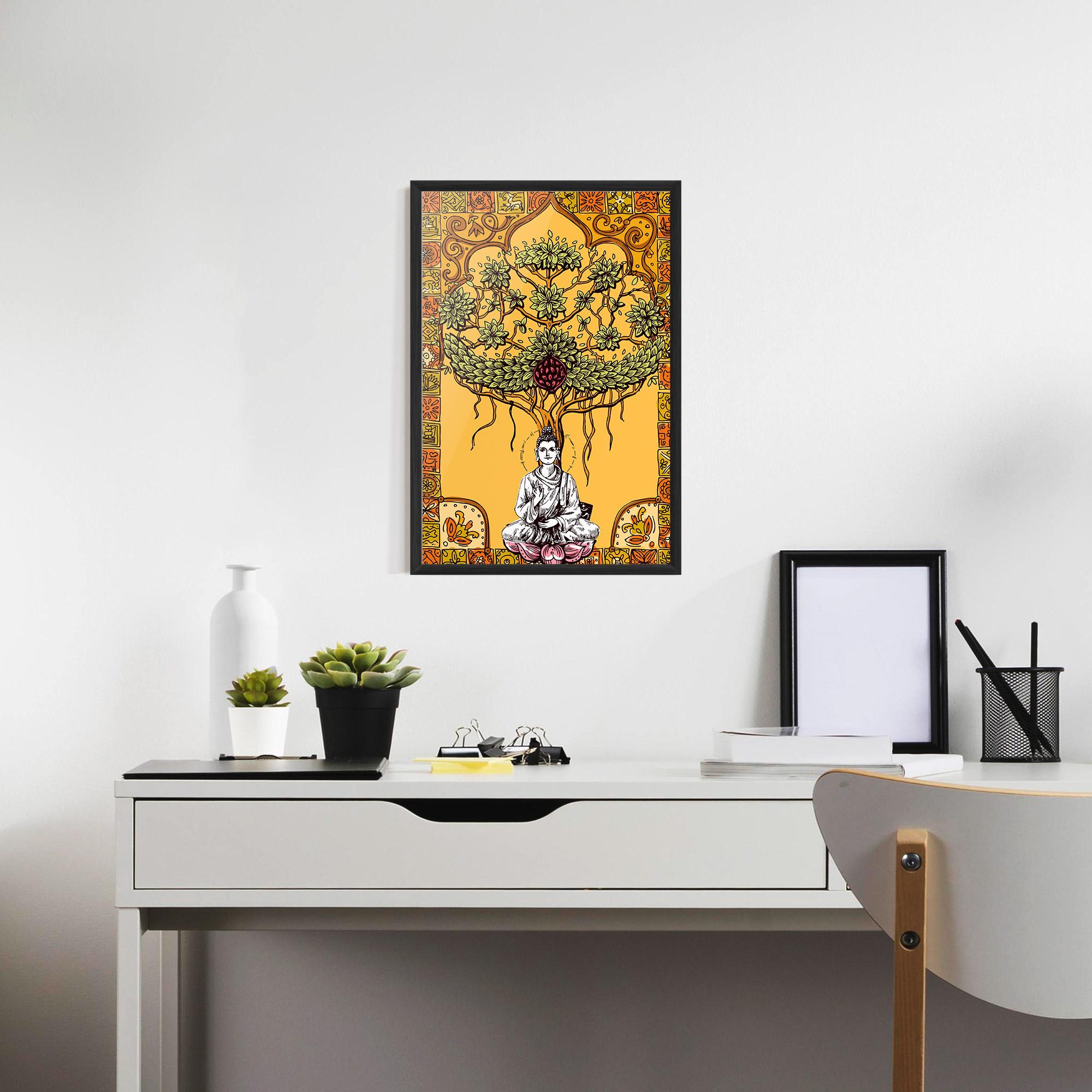 Poster Înrămat Meditation Three mockup 7