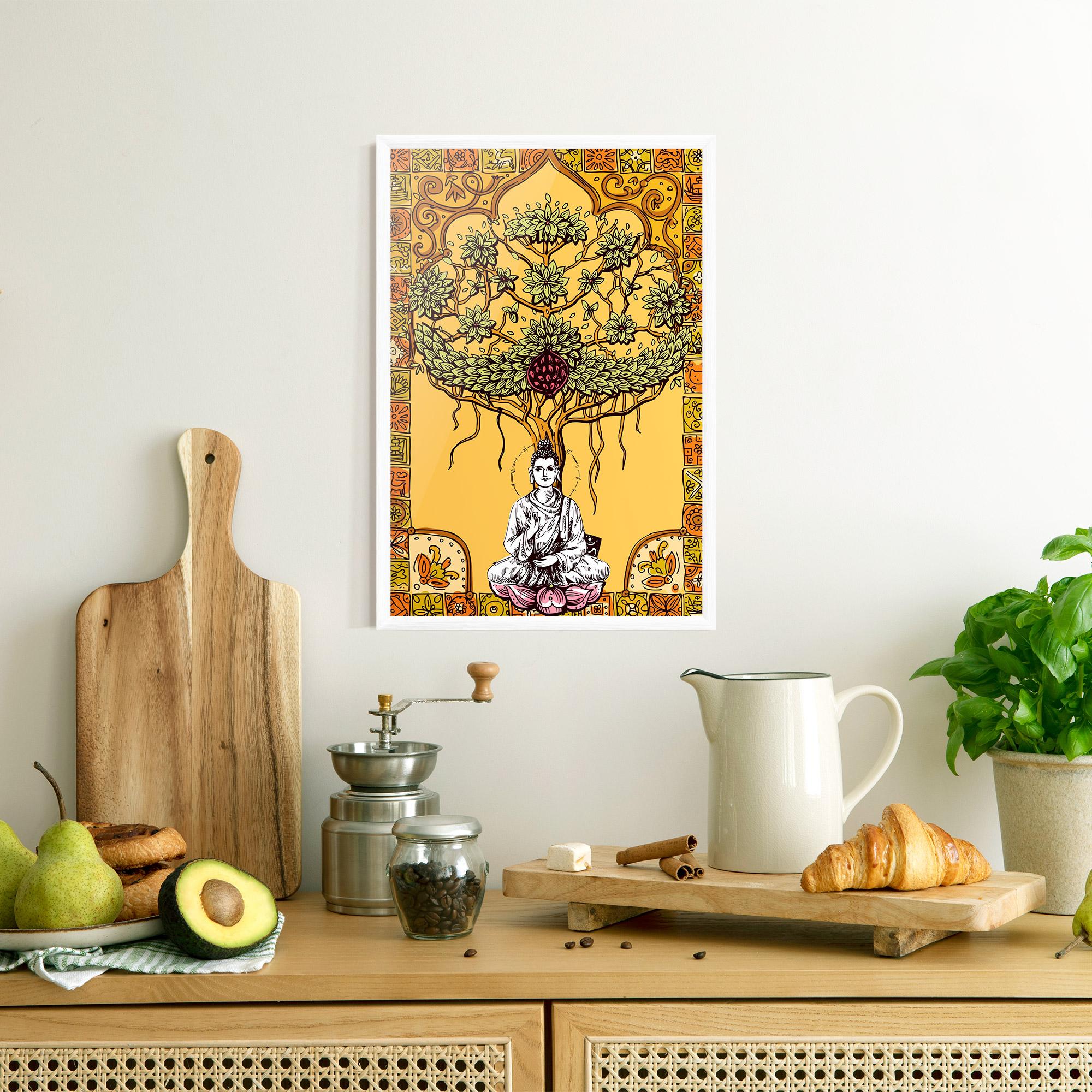 Poster Înrămat Meditation Three mockup 8