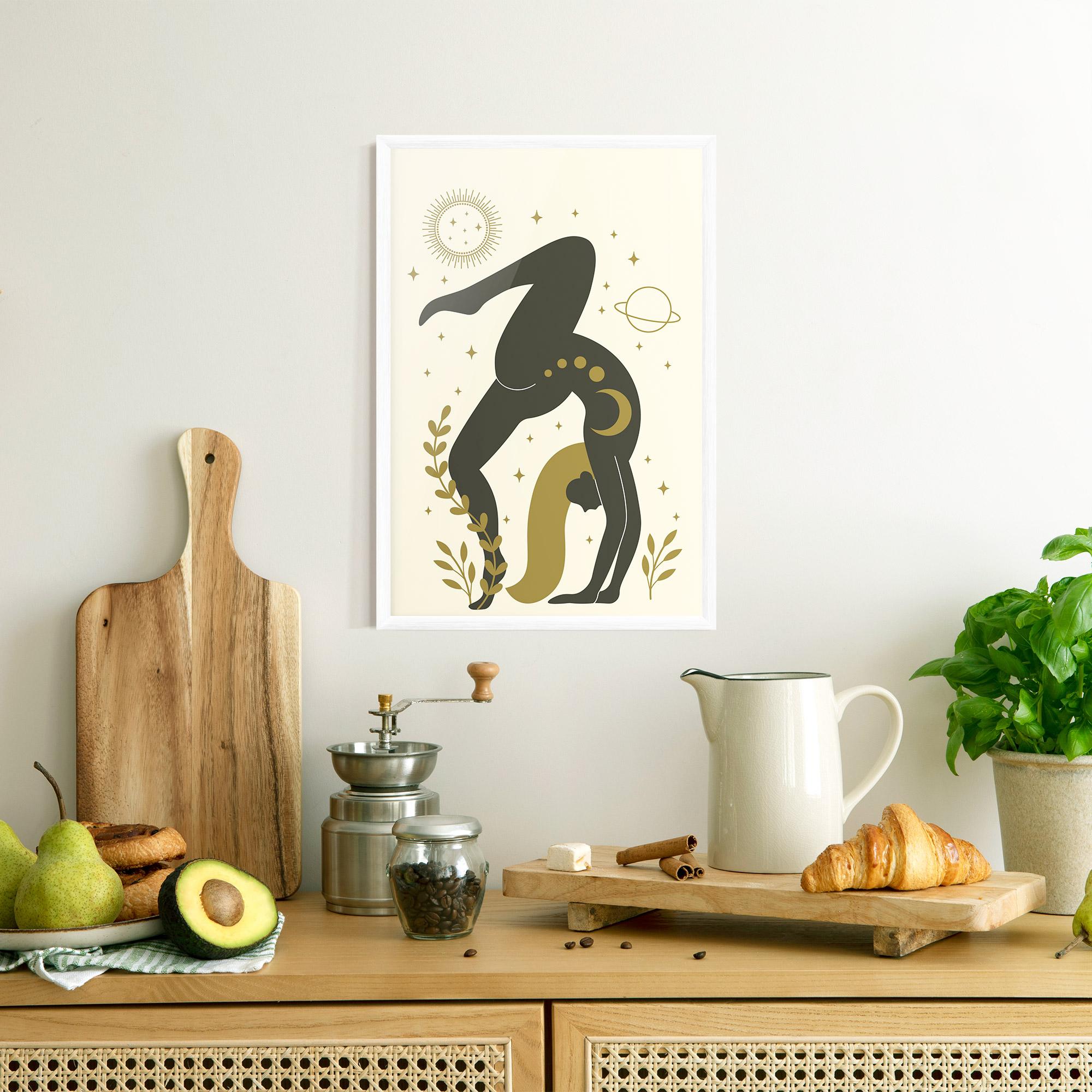 Poster Înrămat Yoga Sun Pose mockup 8