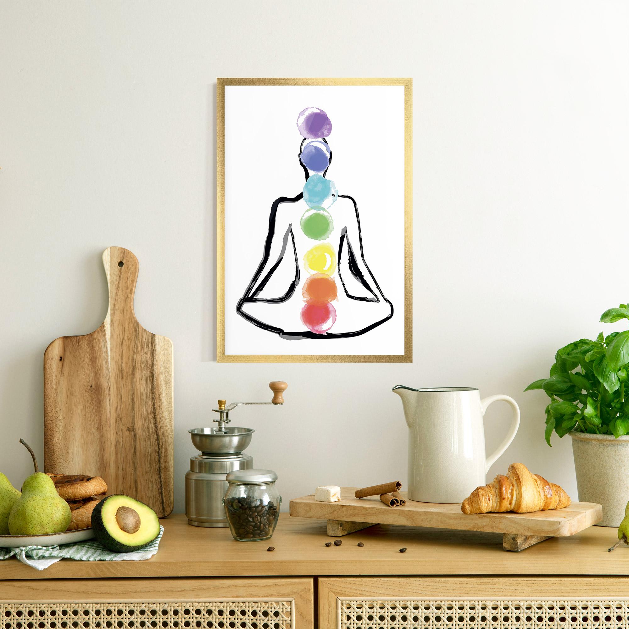 Poster Înrămat Yoga Color mockup 8