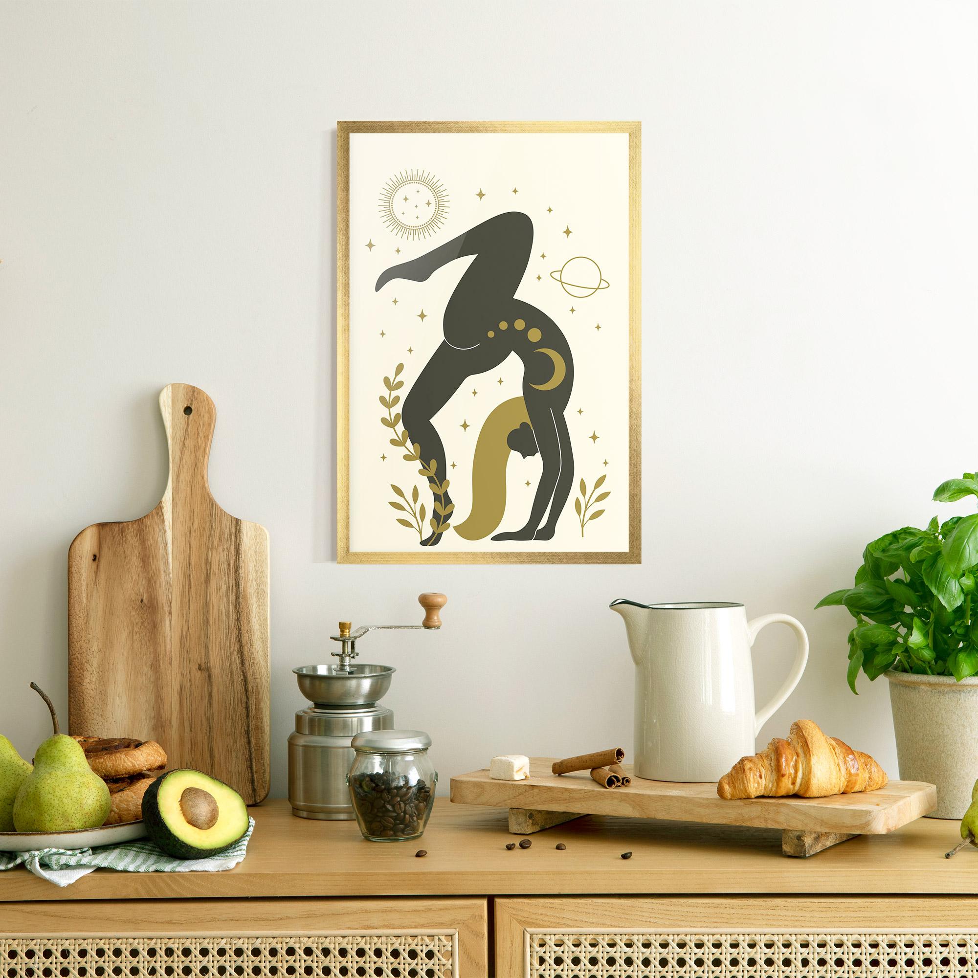 Poster Înrămat Yoga Sun Pose mockup 8